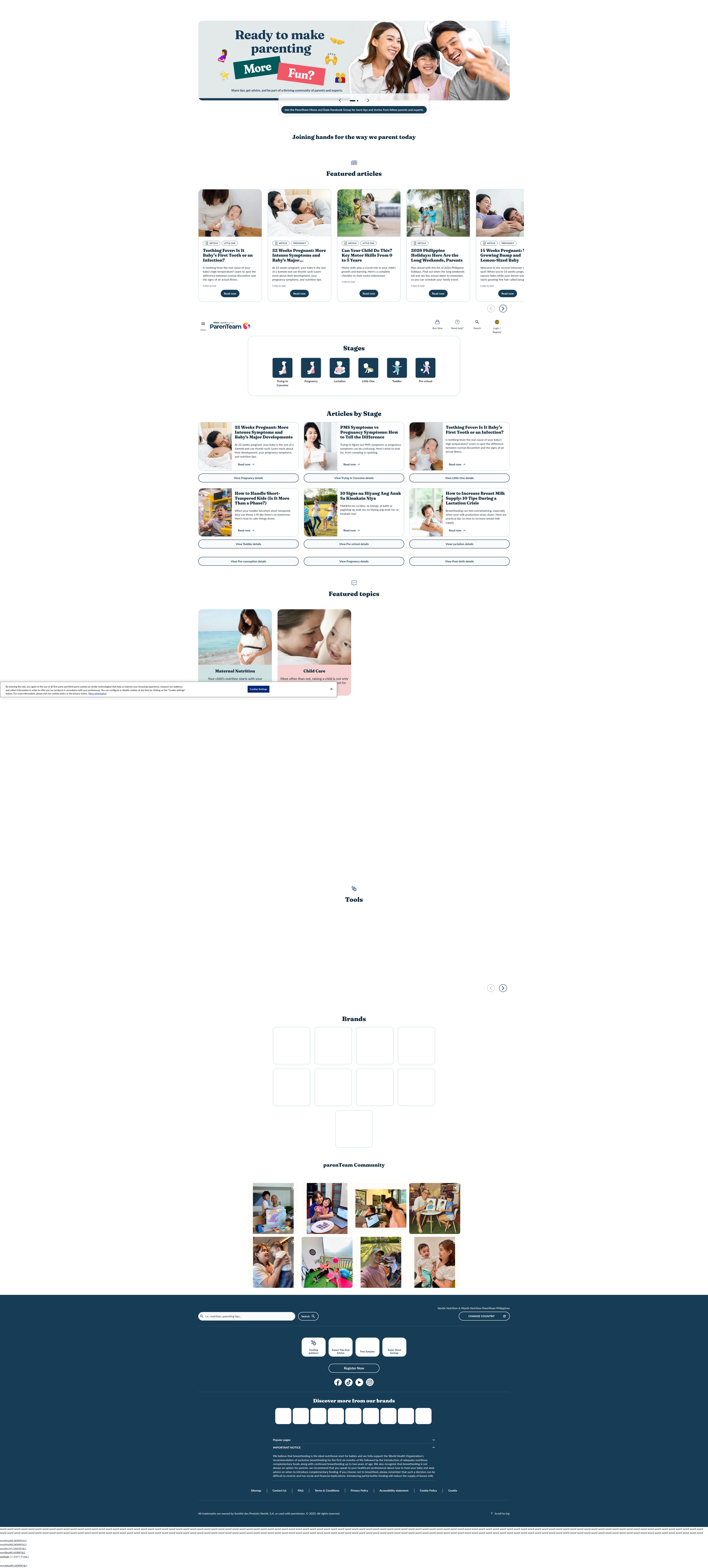 Screenshot of www.parenteam.com.ph