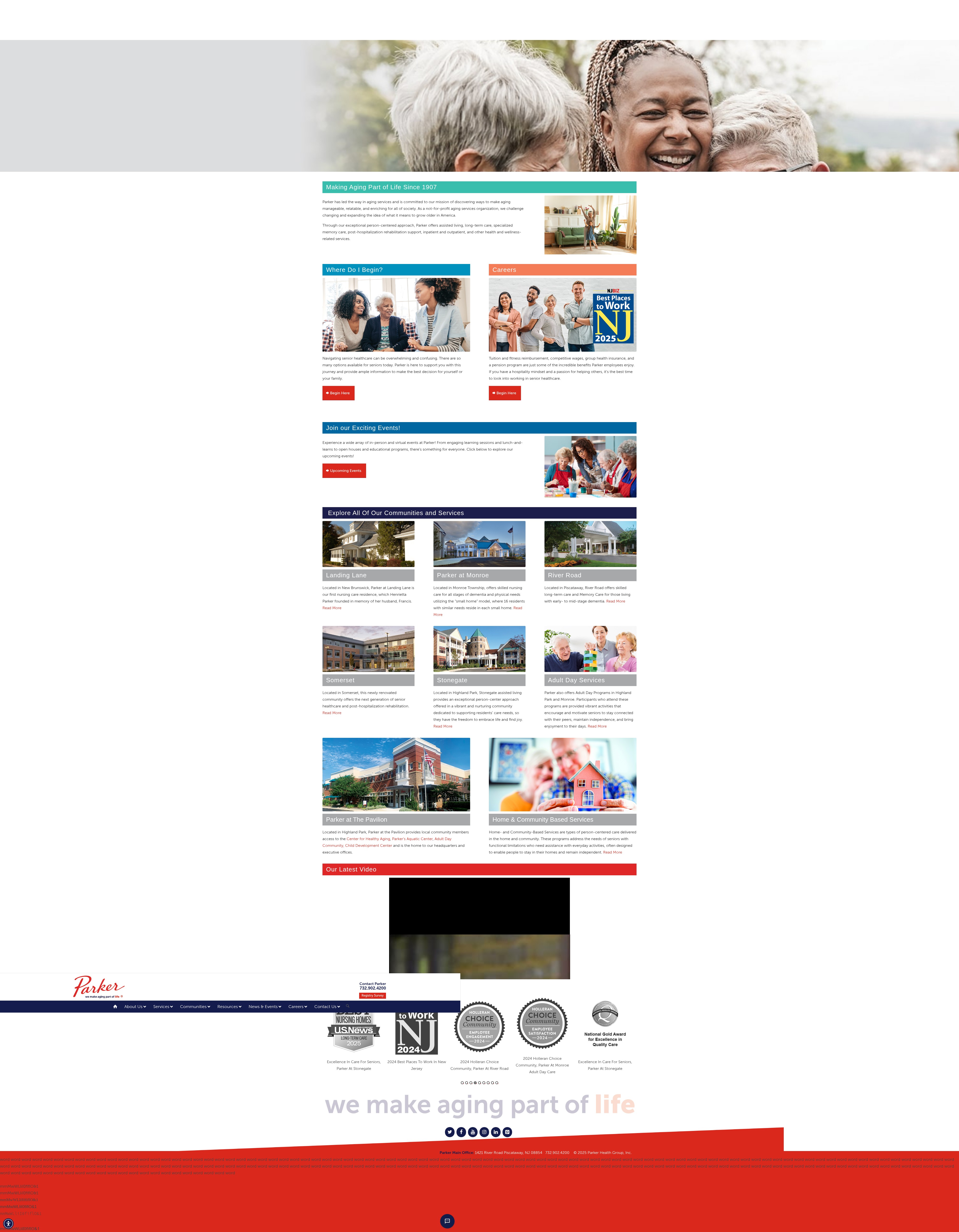 Screenshot of www.parkerlife.org