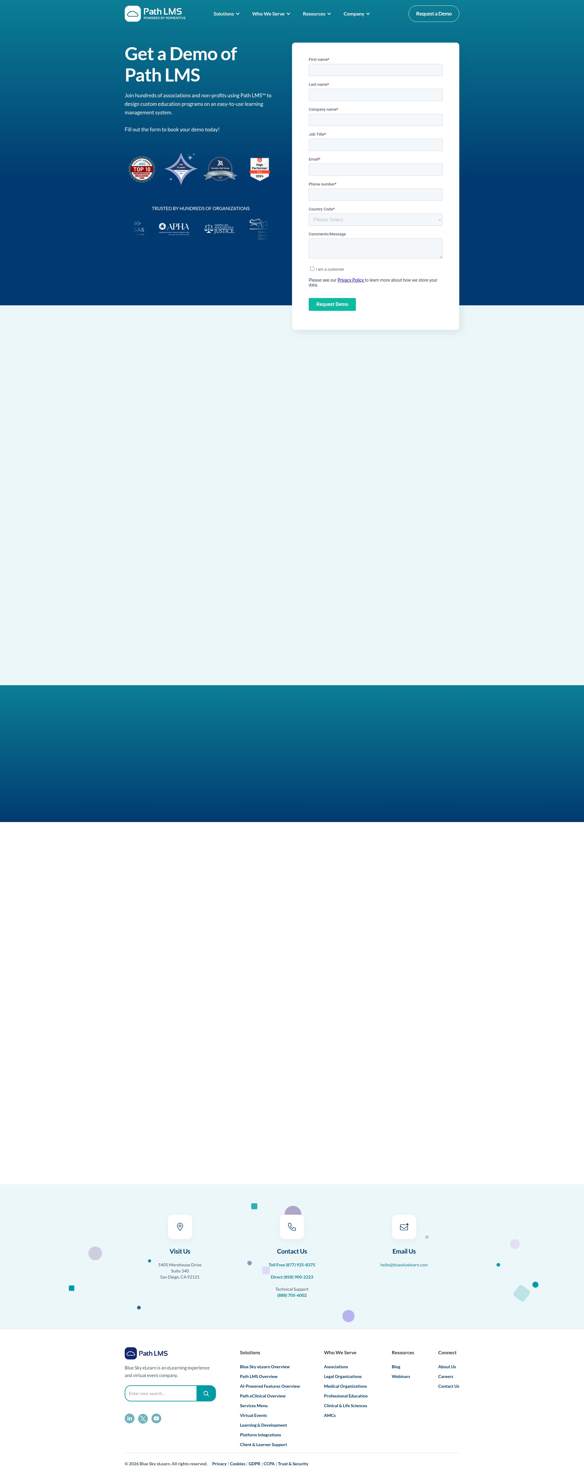 Screenshot of www.pathlms.com