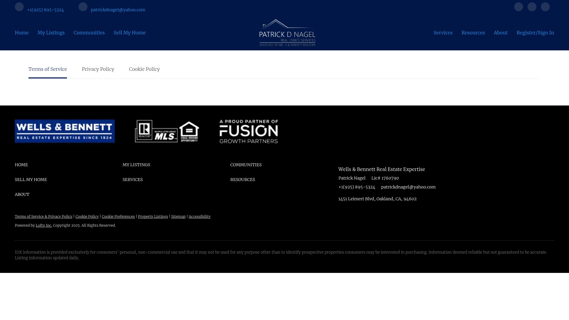 Screenshot of www.patrickdnagelhomes.com