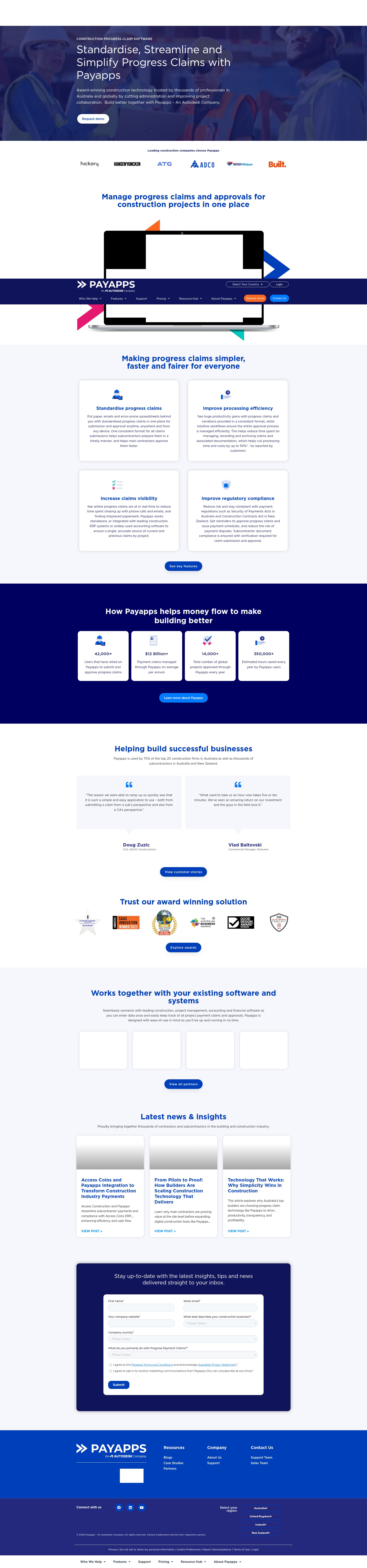 Screenshot of www.payapps.com