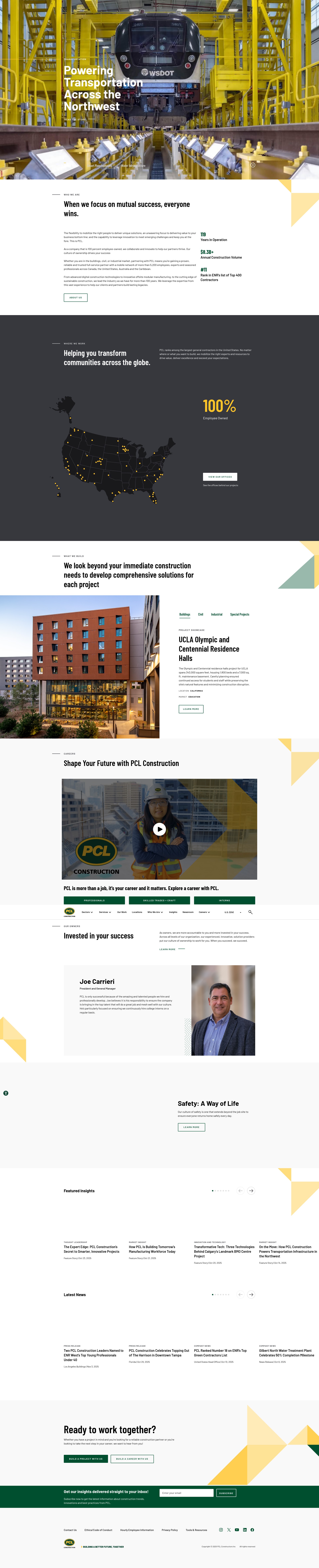 Screenshot of www.pcl.com