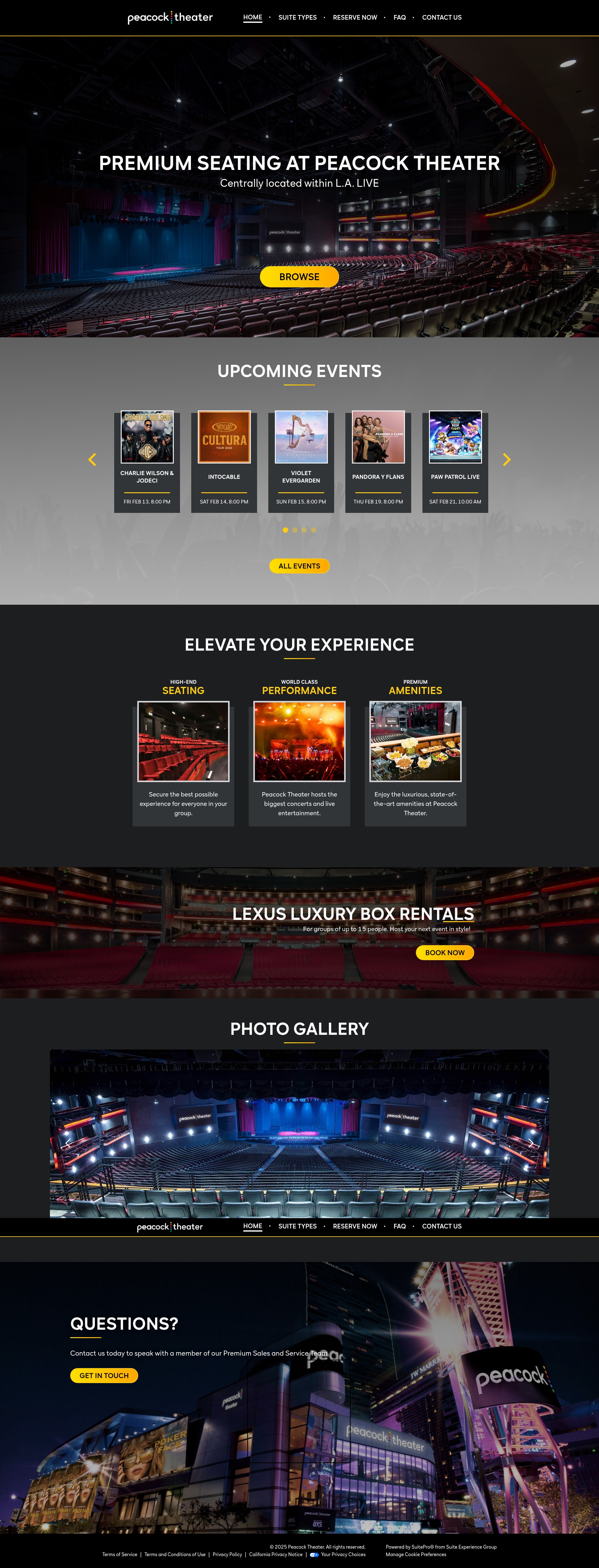 Screenshot of www.peacocktheaterpremium.com