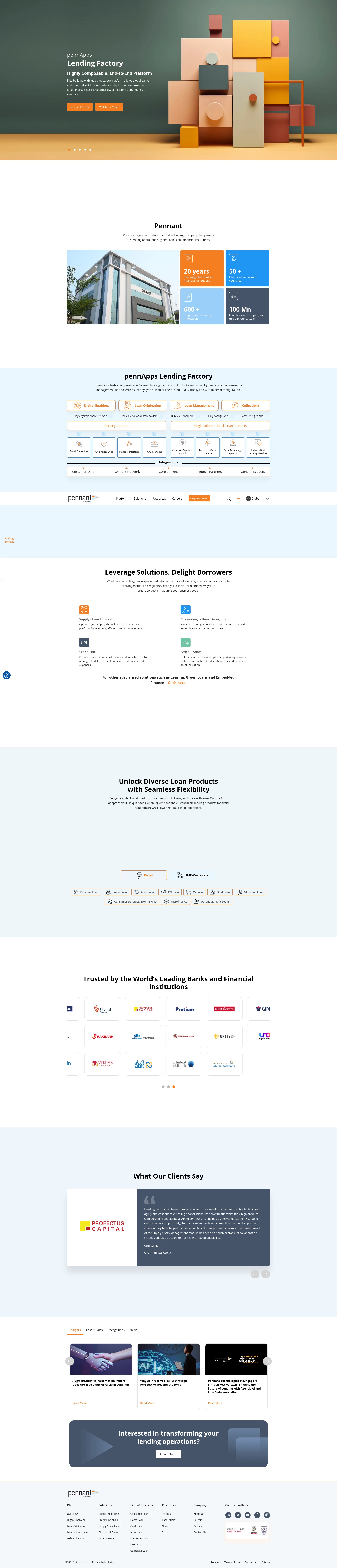Screenshot of www.pennanttech.com