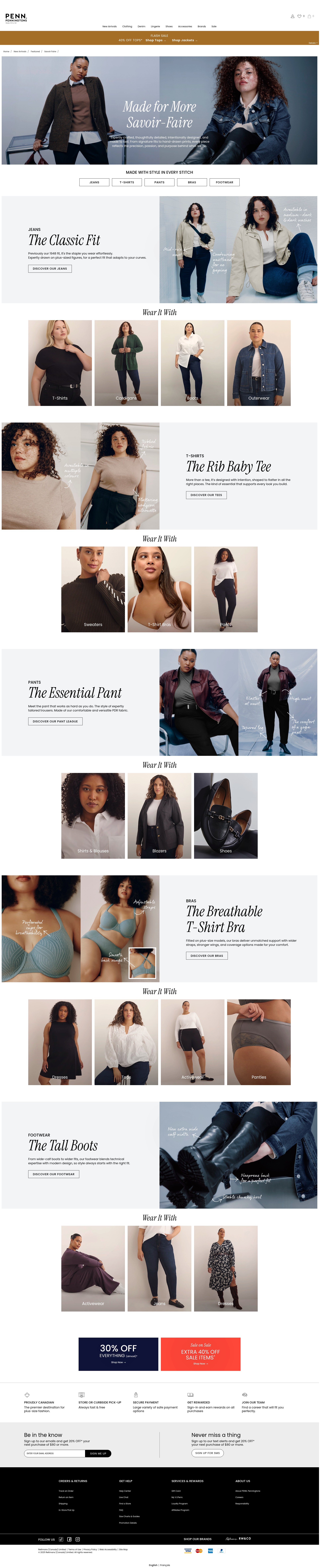 Screenshot of www.penningtons.com