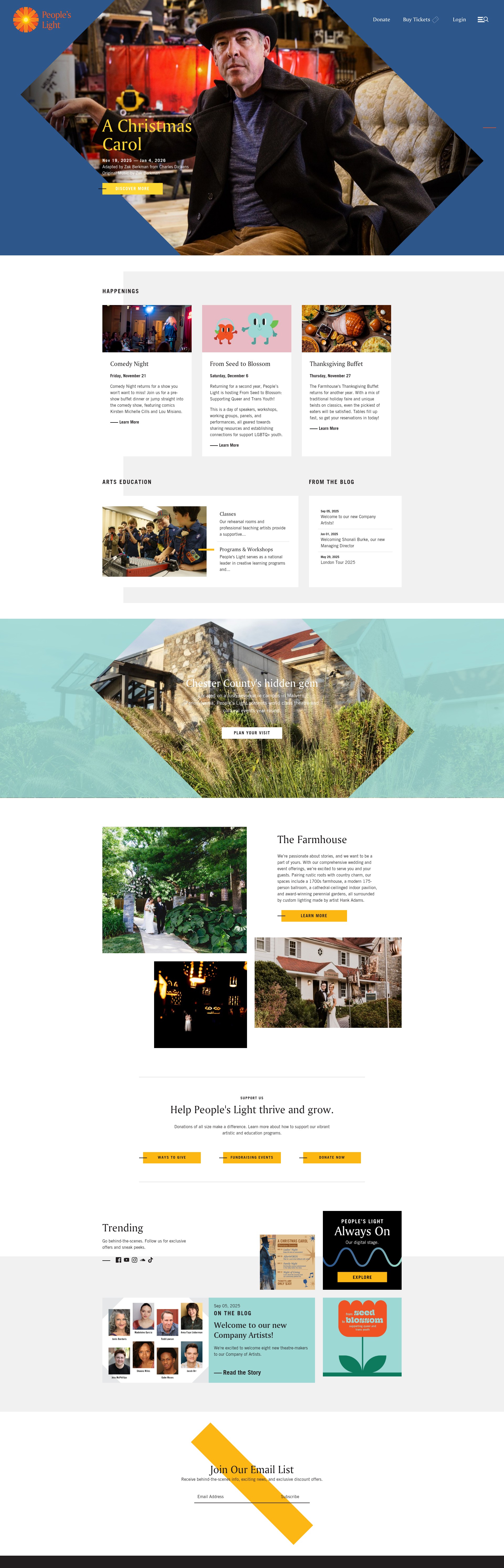 Screenshot of www.peopleslight.org
