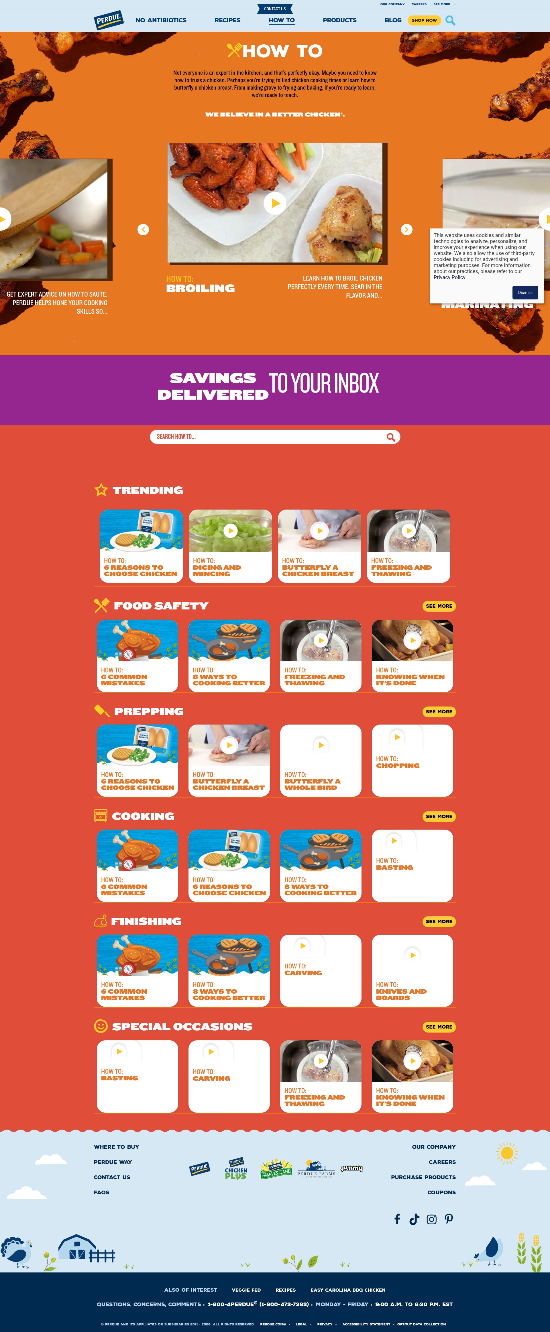 Screenshot of www.perdue.com