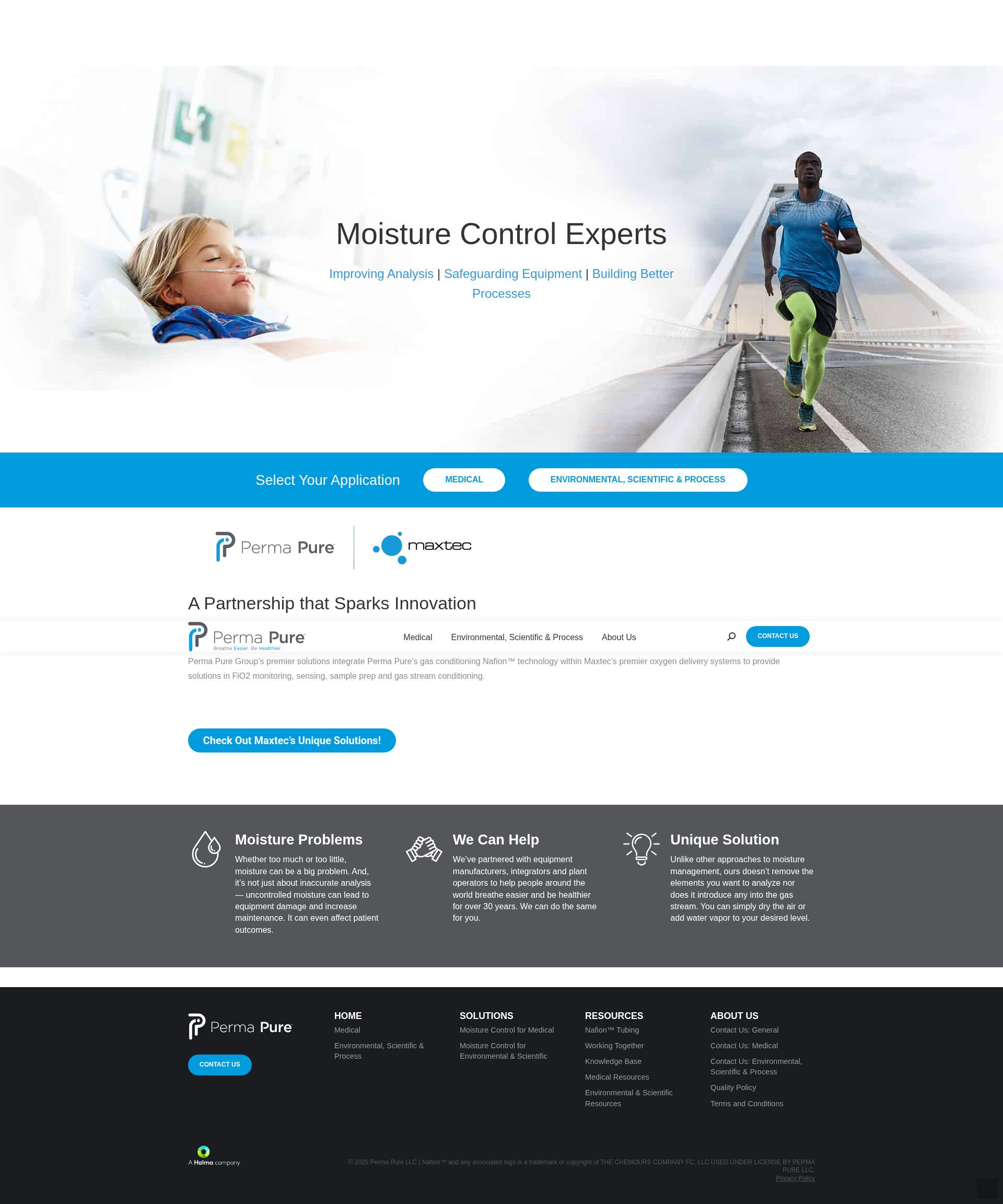 Screenshot of www.permapure.com