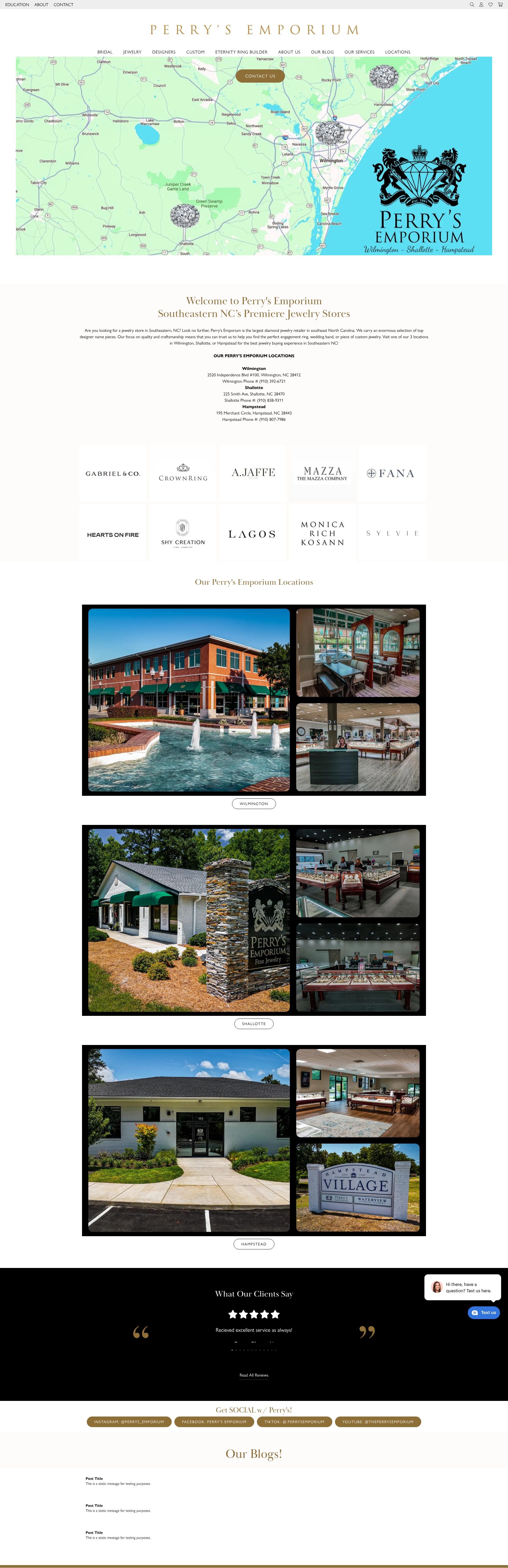Screenshot of www.perrysemporium.com