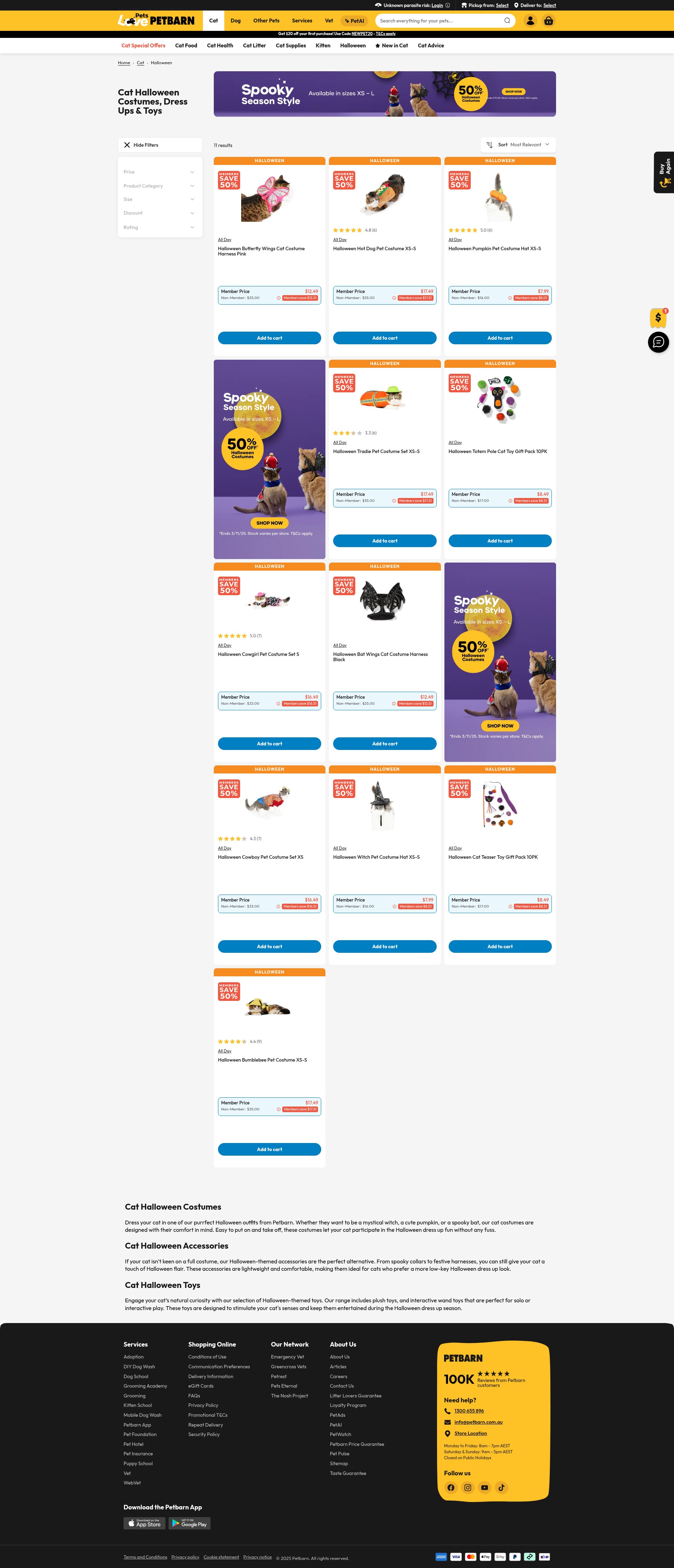 Screenshot of www.petbarn.com.au