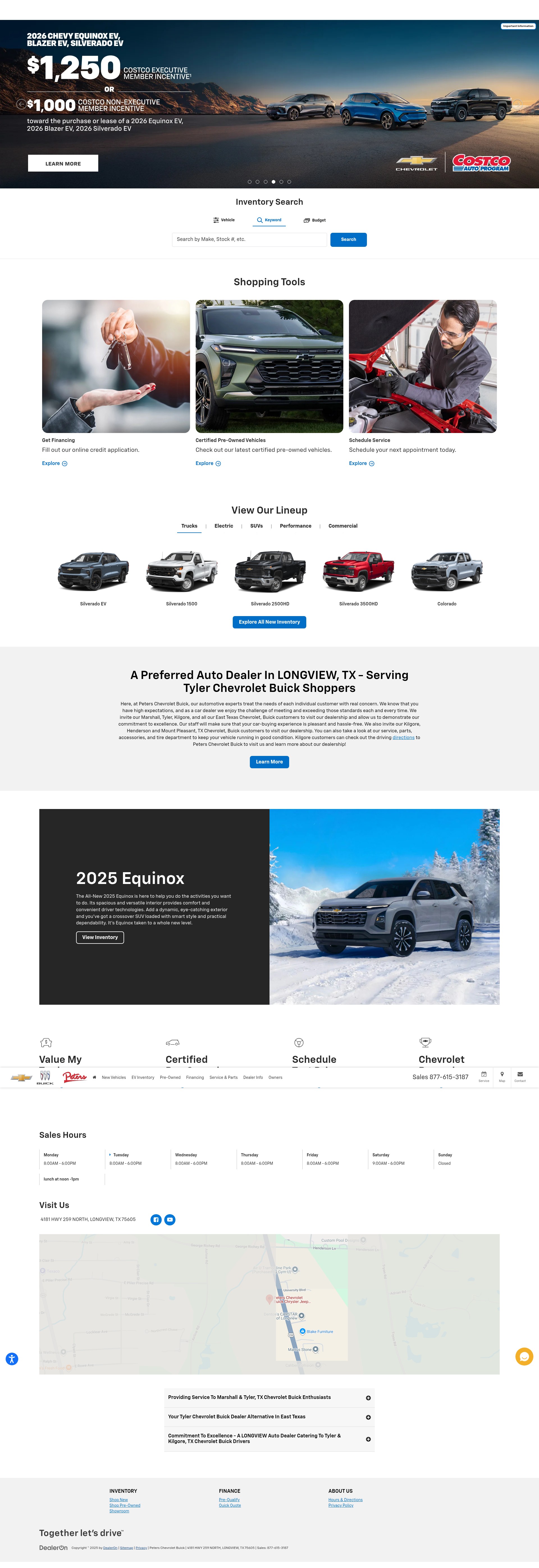 Screenshot of www.peterscars.net