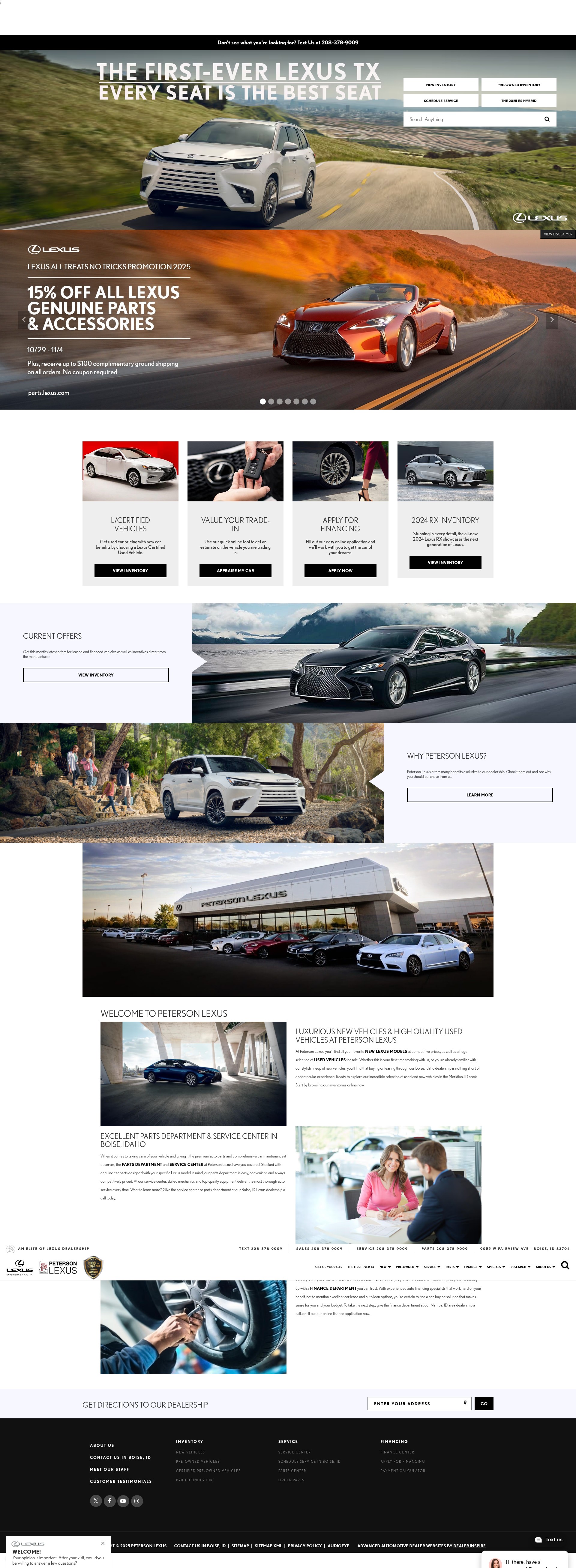Screenshot of www.petersonlexus.com