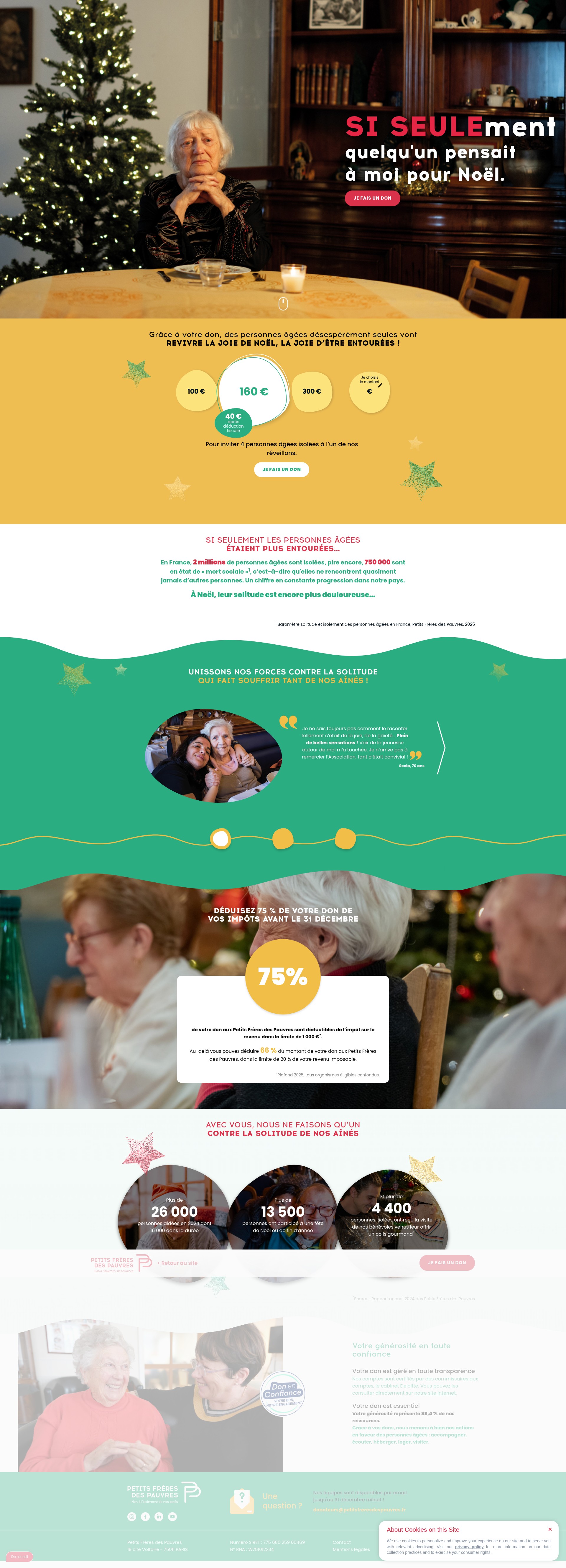 Screenshot of www.petitsfreresdespauvres.fr