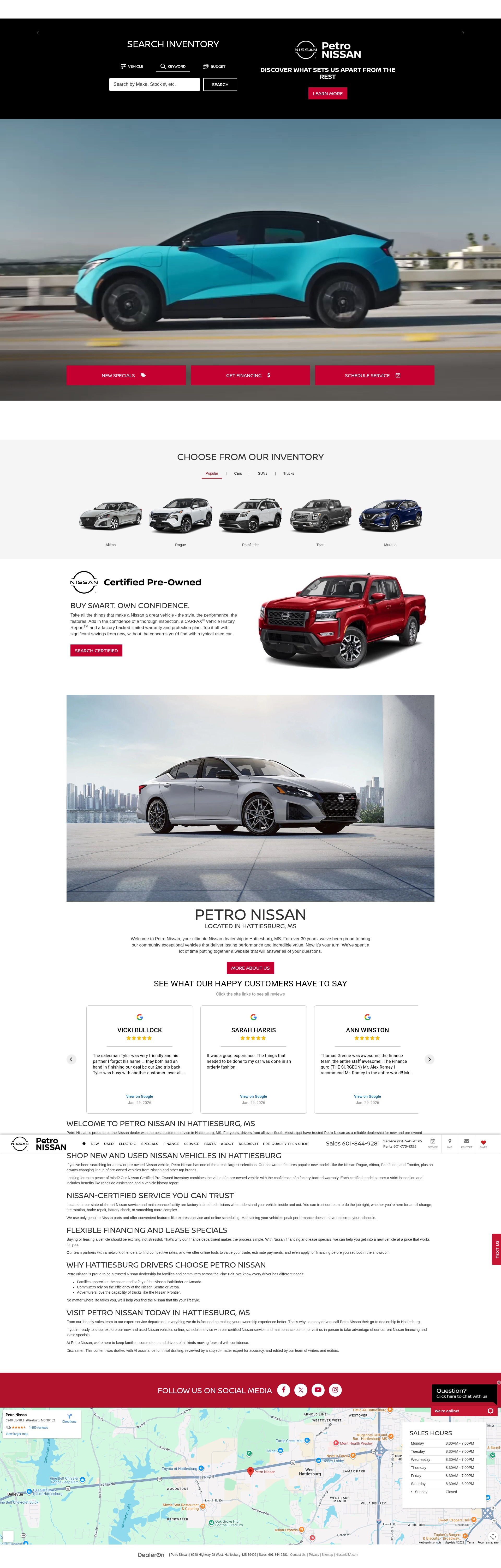 Screenshot of www.petronissan.com