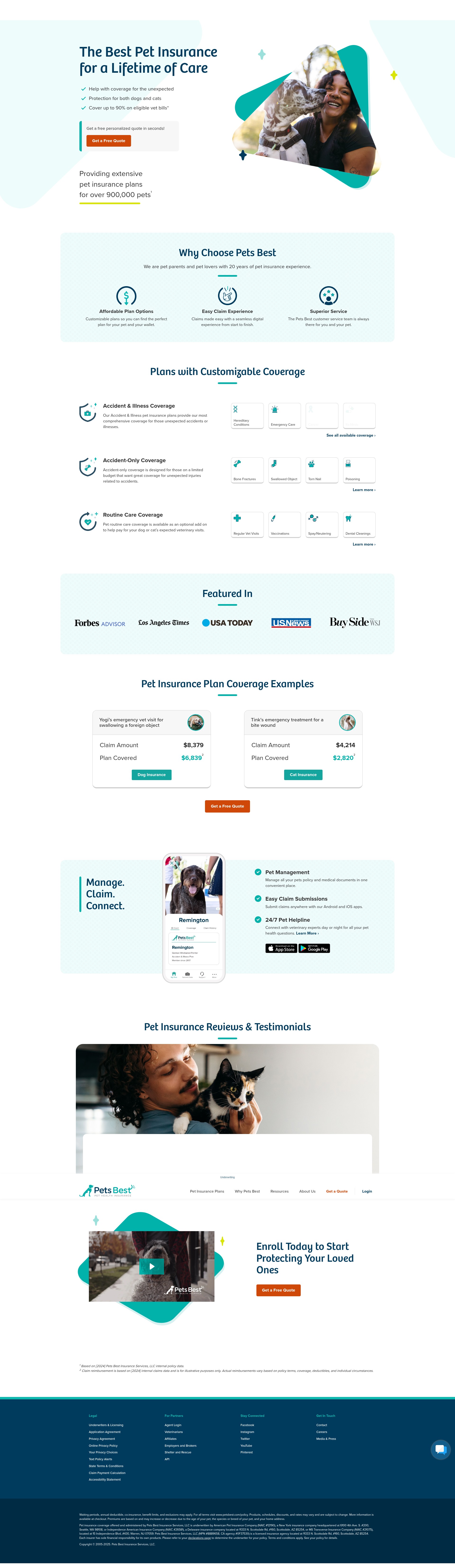 Screenshot of www.petsbest.com