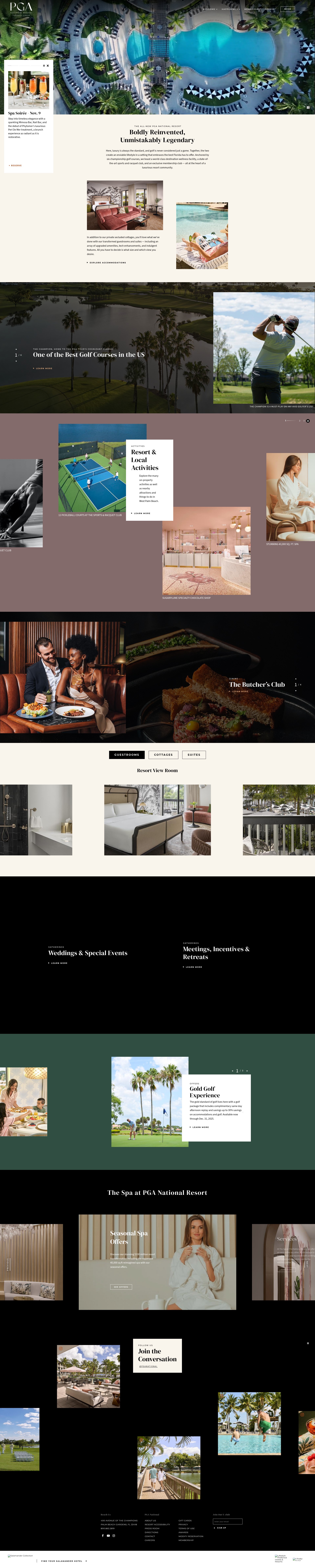 Screenshot of www.pgaresort.com