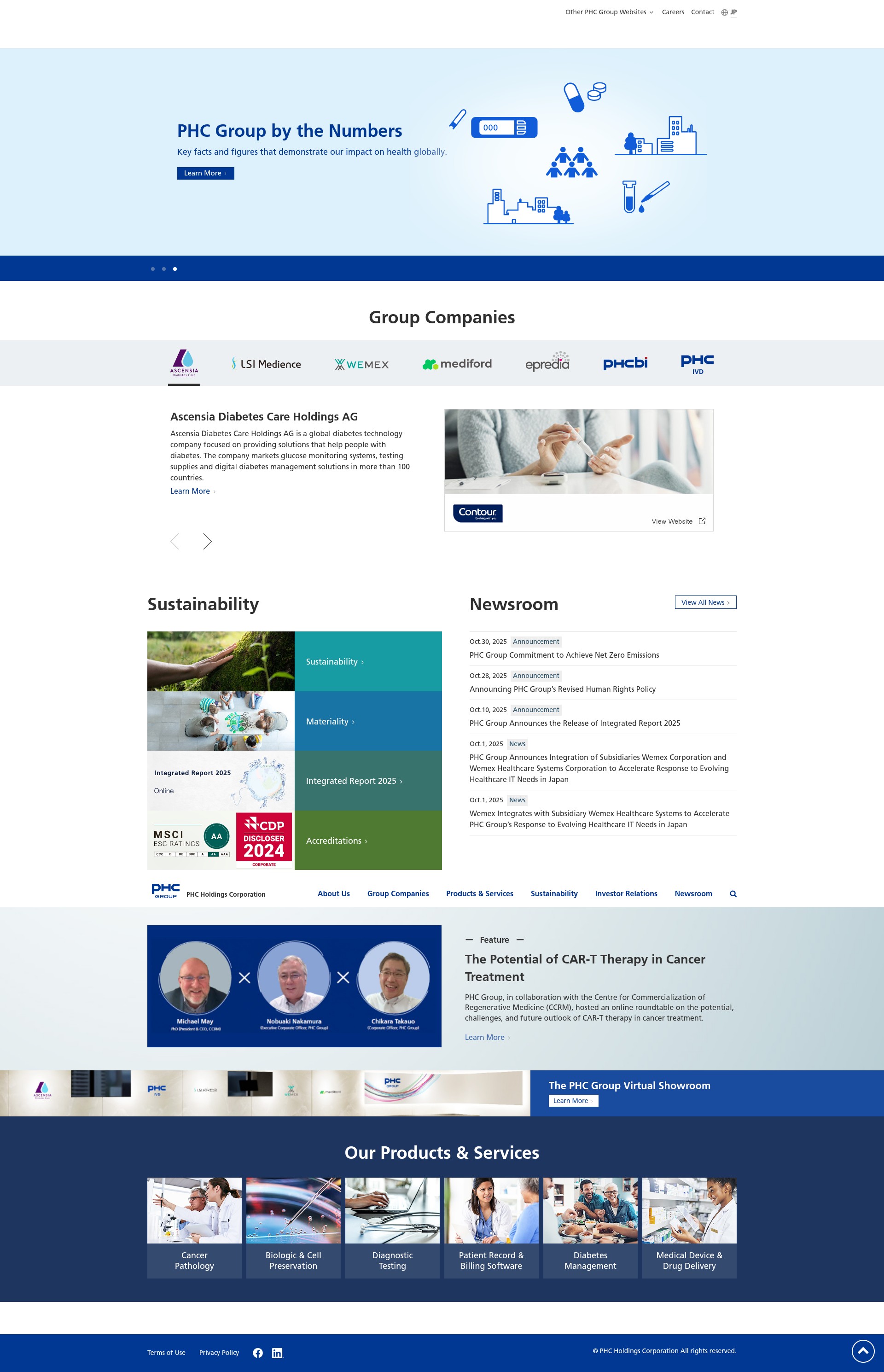 Screenshot of www.phchd.com