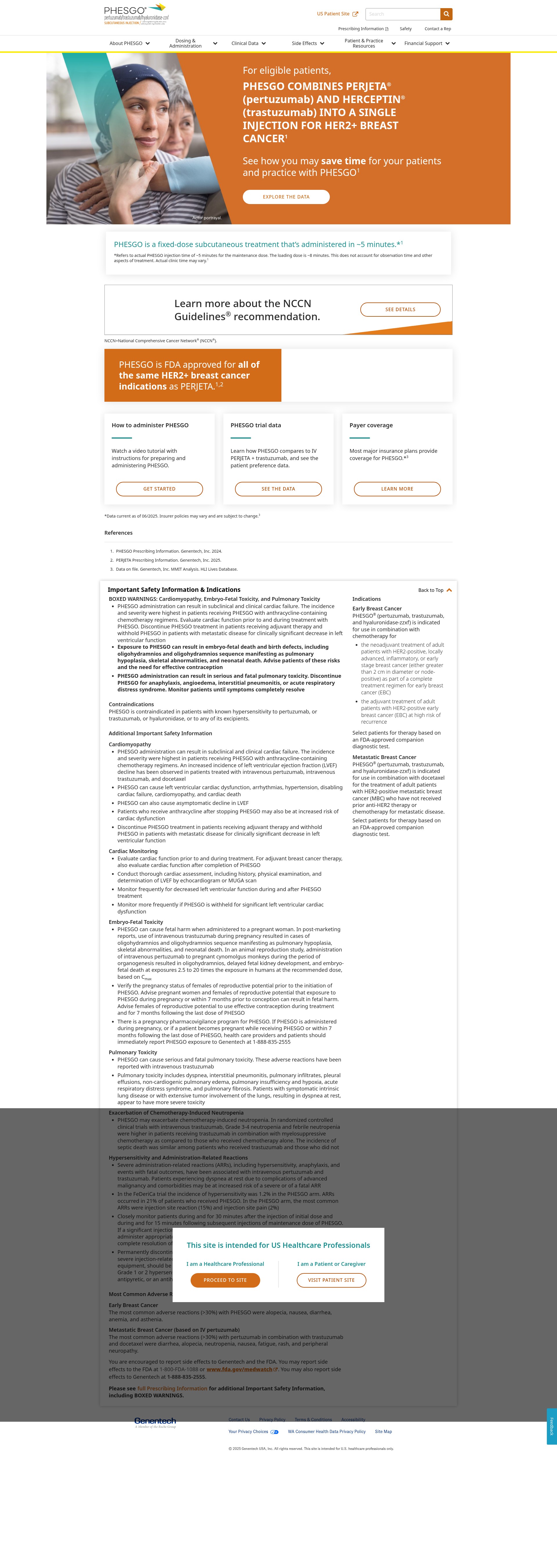 Screenshot of www.phesgo-hcp.com