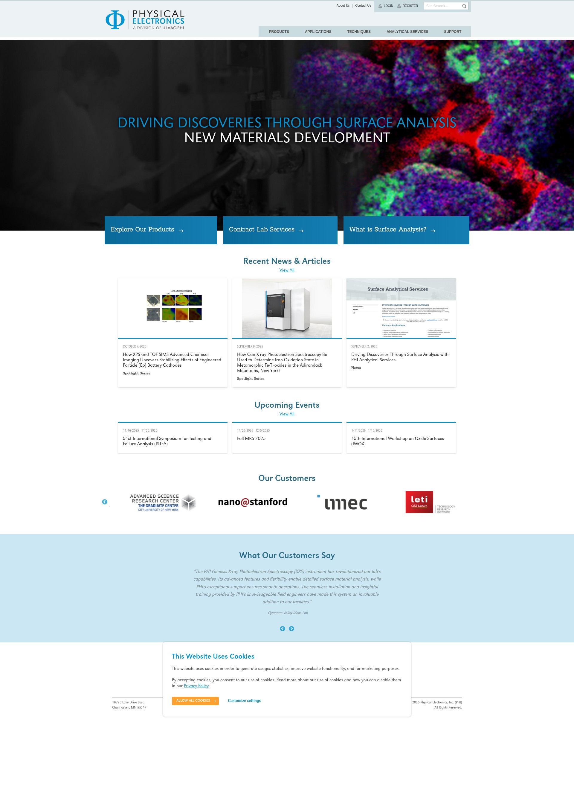 Screenshot of www.phi.com