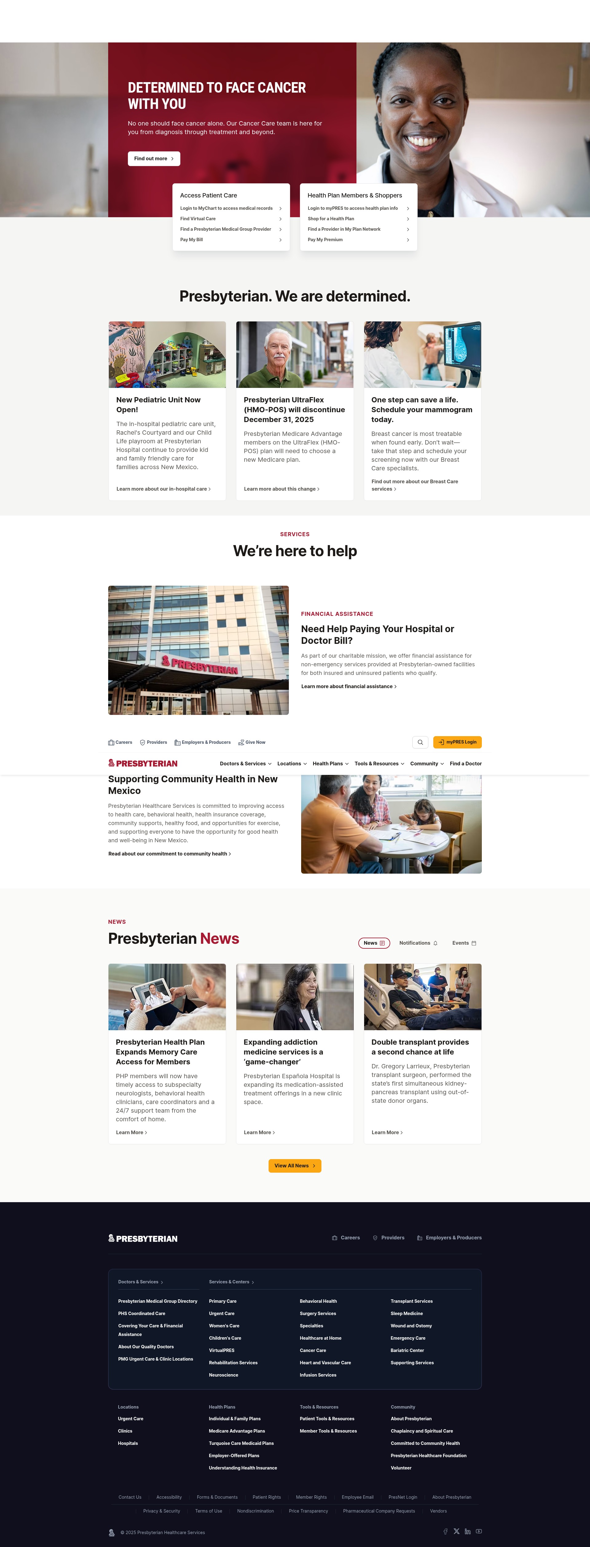Screenshot of www.phs.org