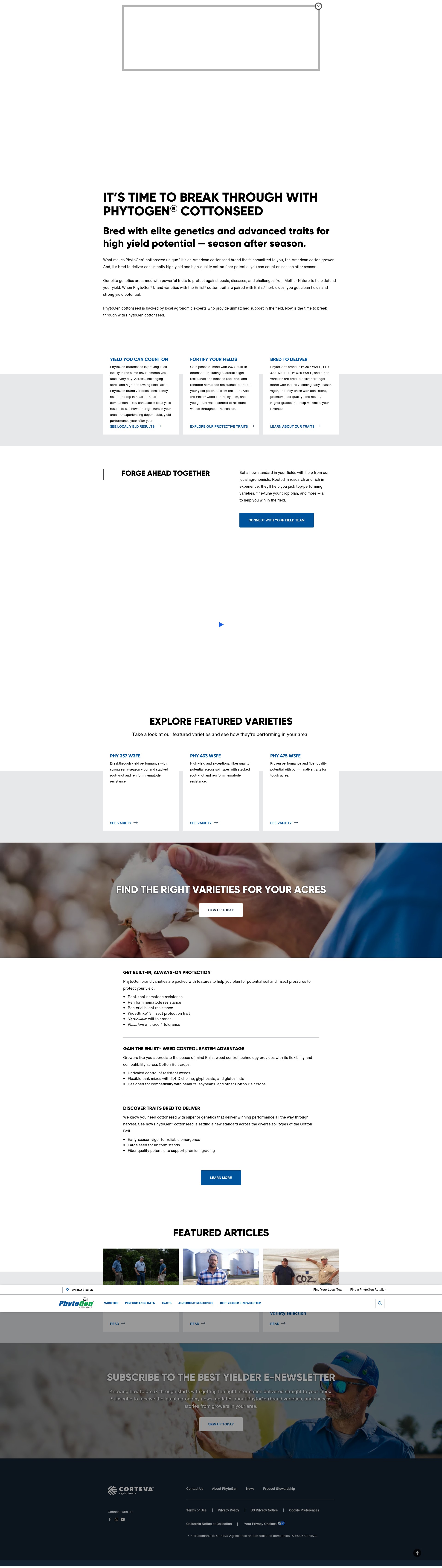 Screenshot of www.phytogen.com