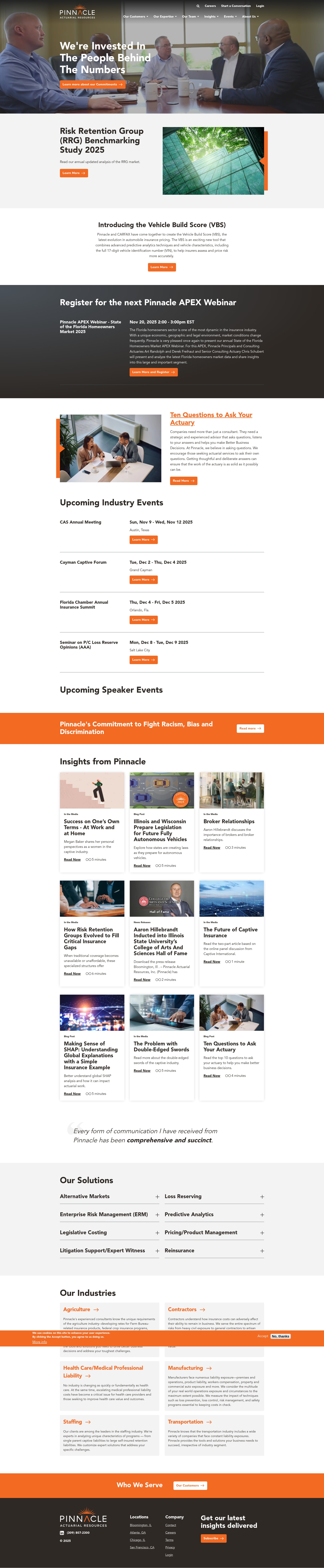 Screenshot of www.pinnacleactuaries.com