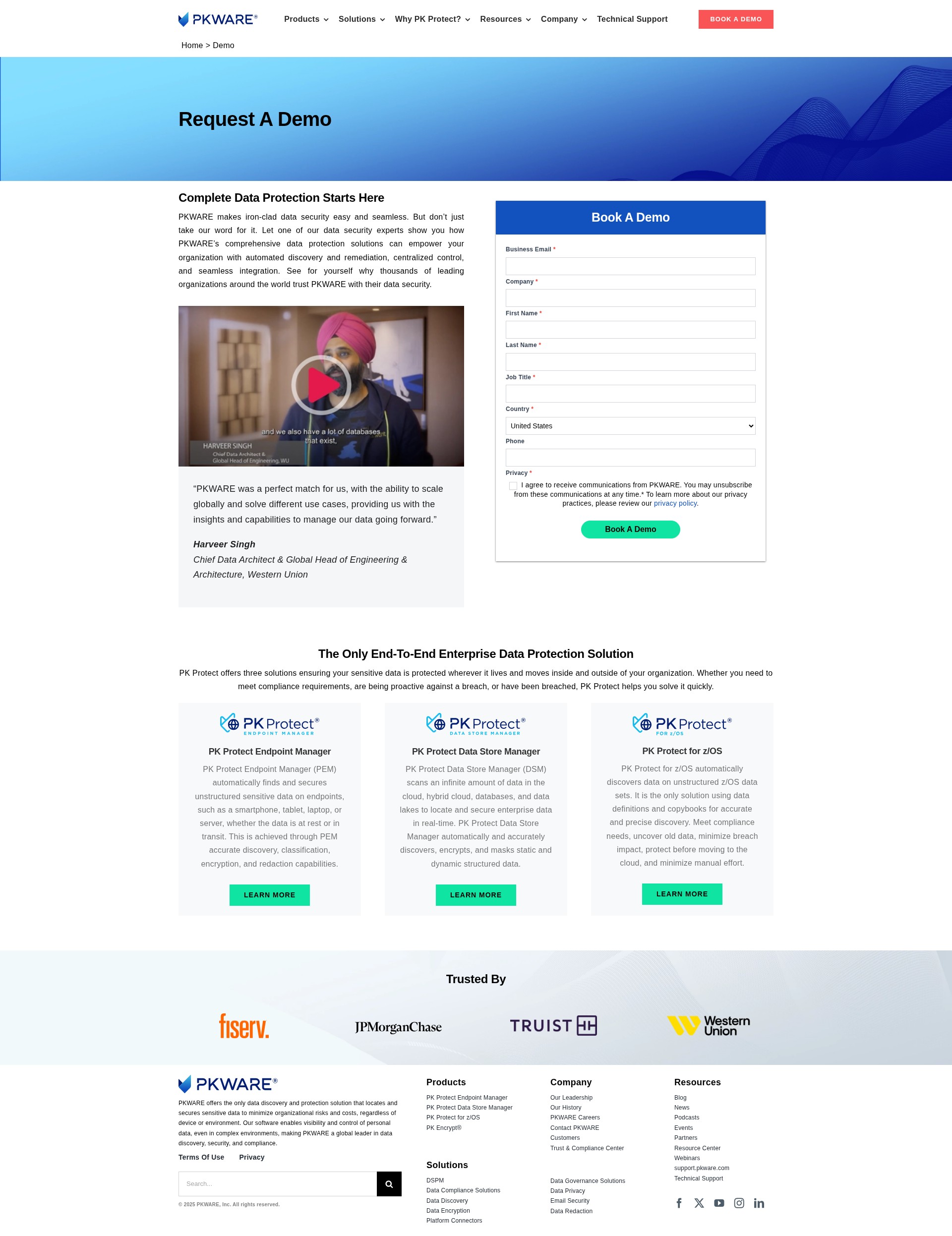 Screenshot of www.pkware.com
