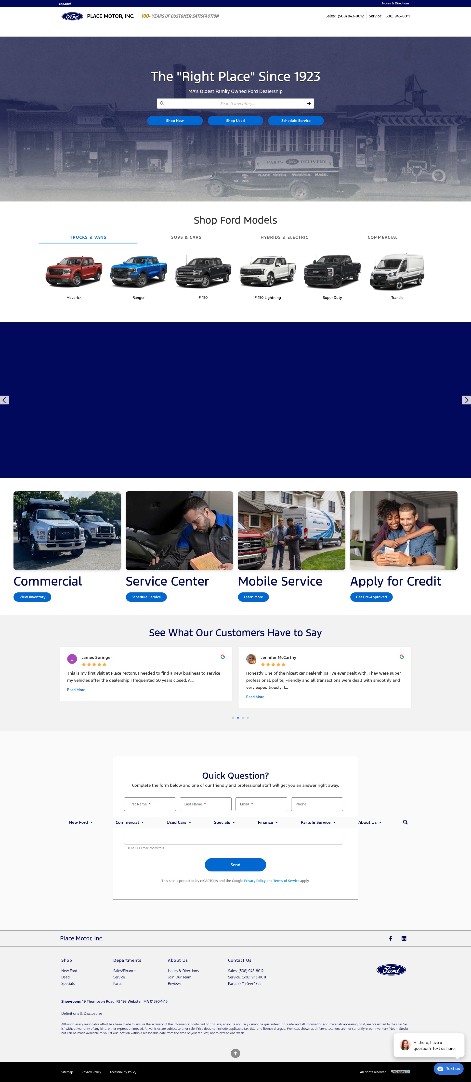 Screenshot of www.placemotor.com