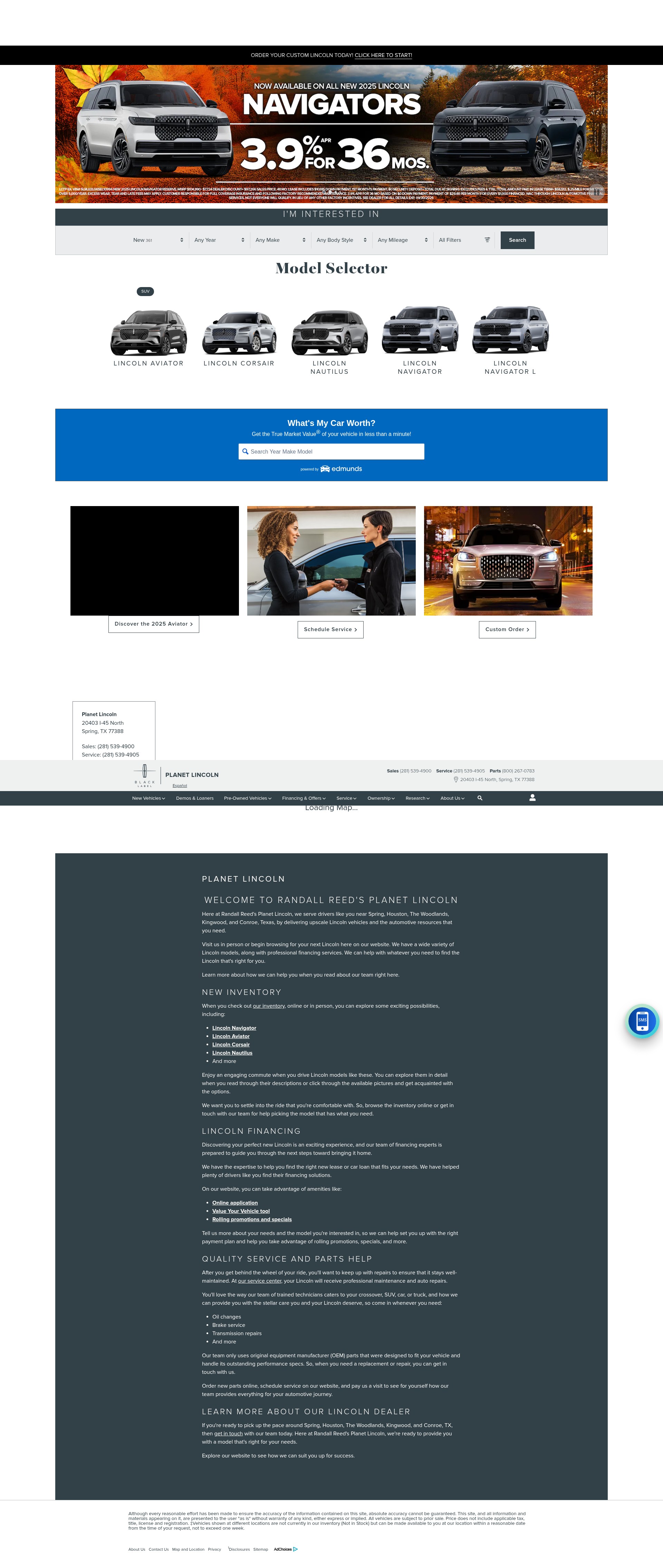 Screenshot of www.planetlincolnspring.com