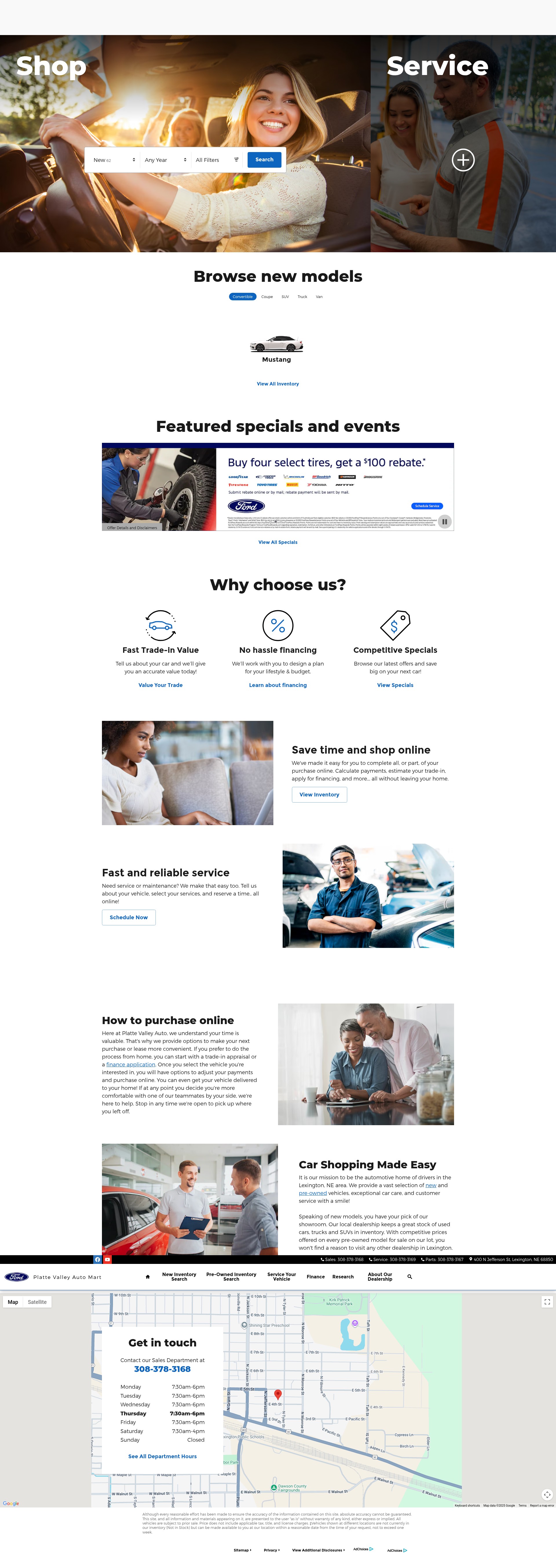 Screenshot of www.plattevalleyautomart.com
