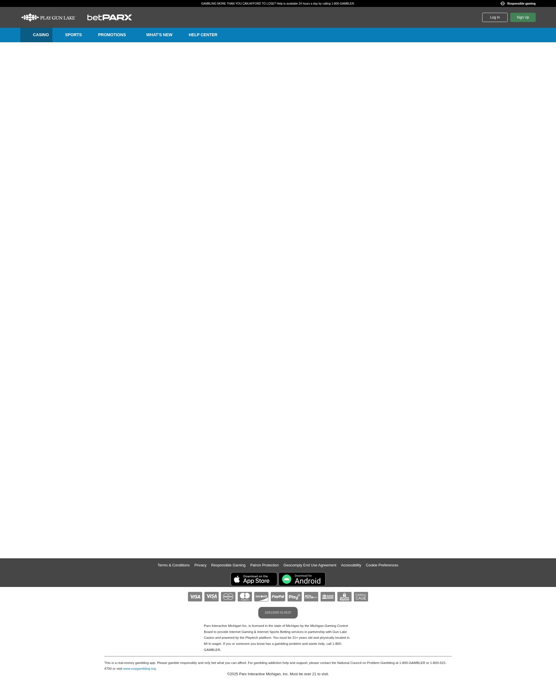 Screenshot of www.playgunlake.com