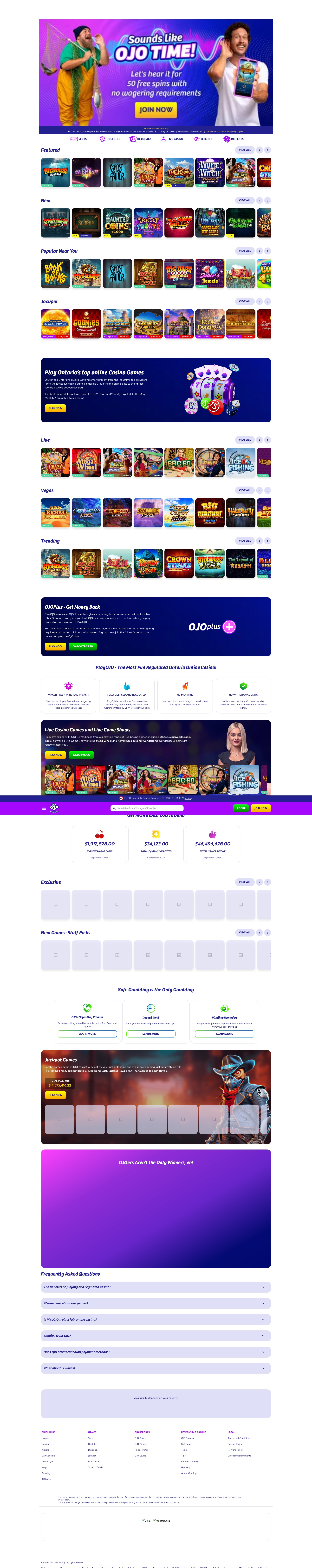 Screenshot of www.playojo.ca