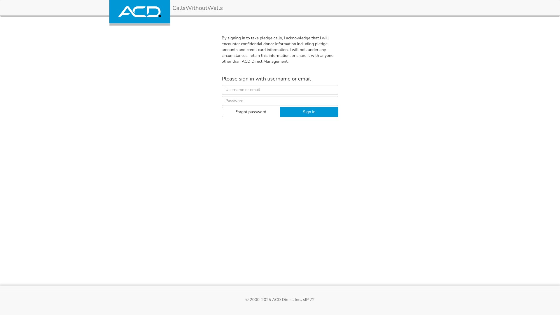 Screenshot of www.pledgecart.org