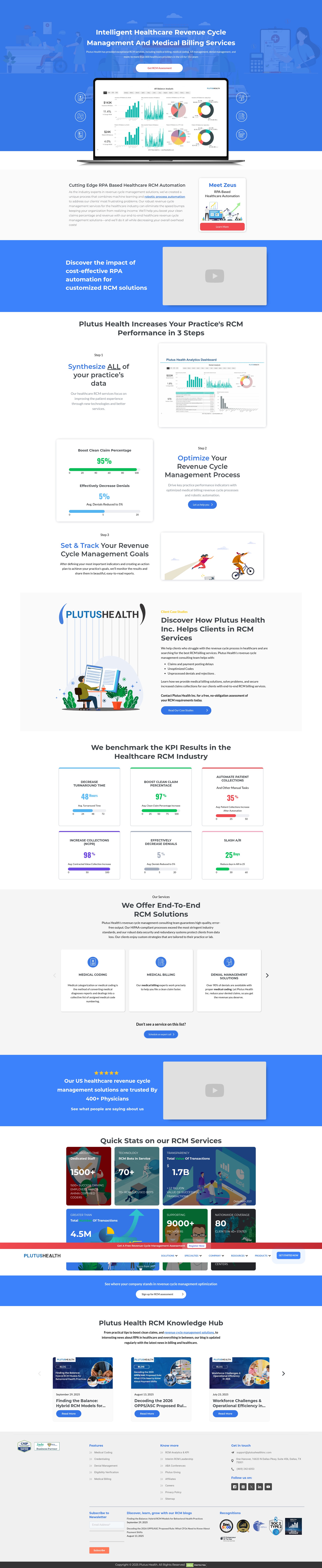 Screenshot of www.plutushealthinc.com