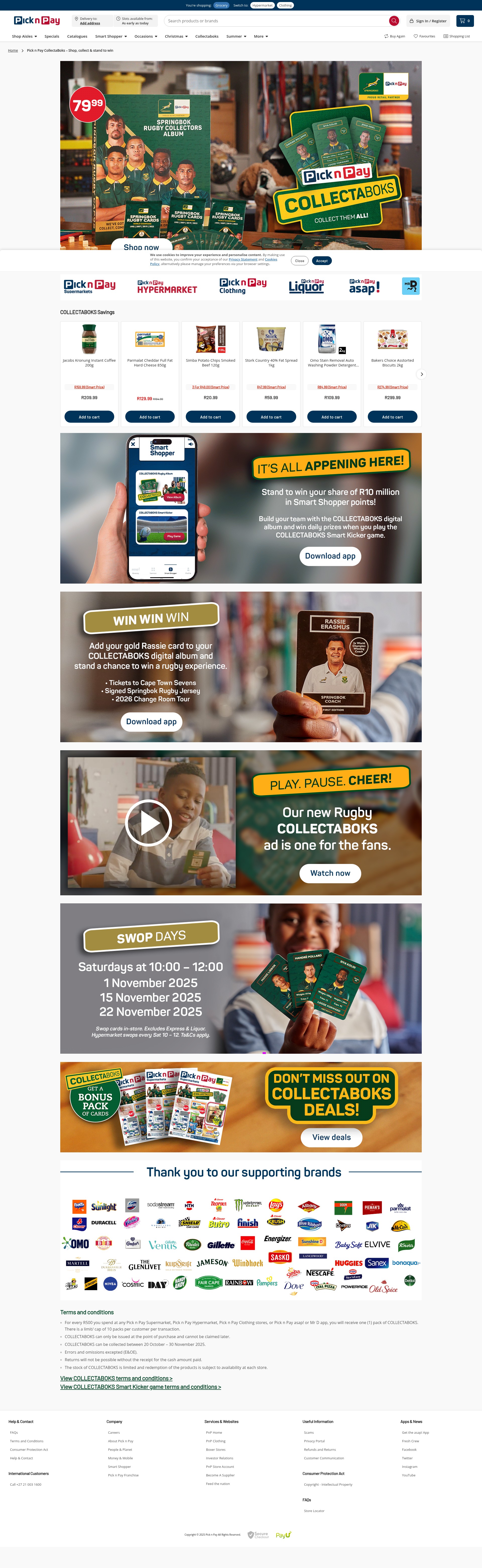 Screenshot of www.pnp.co.za