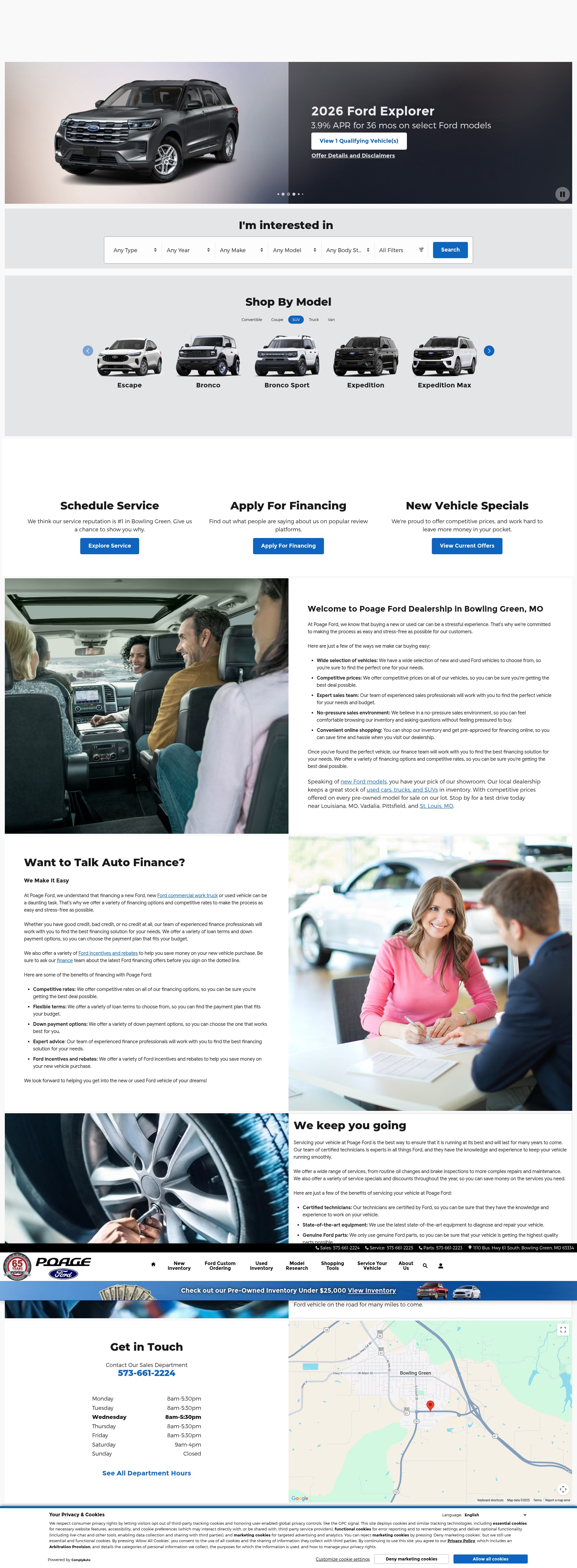 Screenshot of www.poageford.com