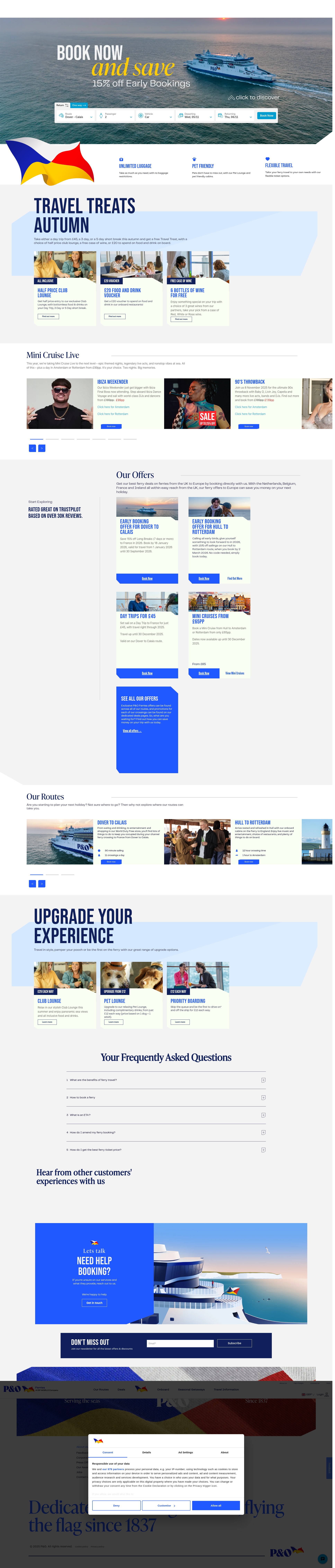 Screenshot of www.poferries.com