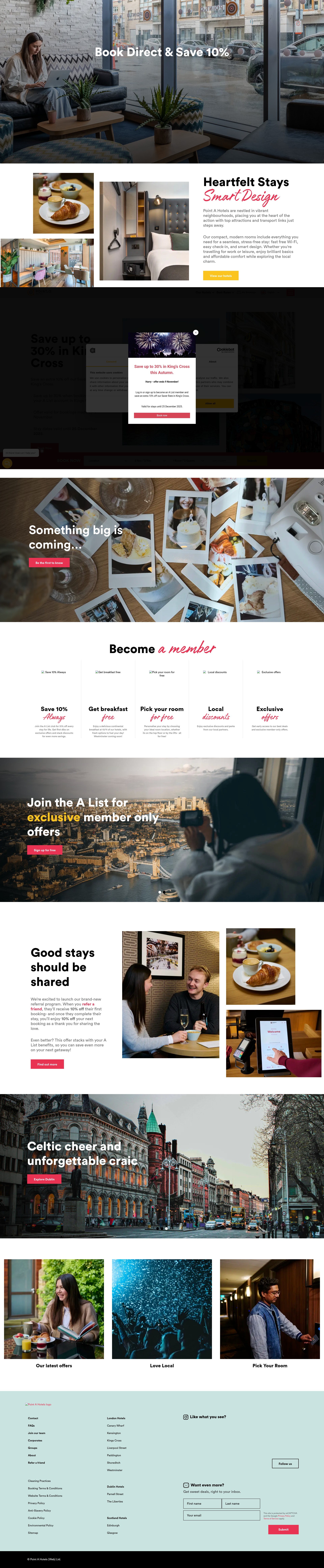 Screenshot of www.pointahotels.com