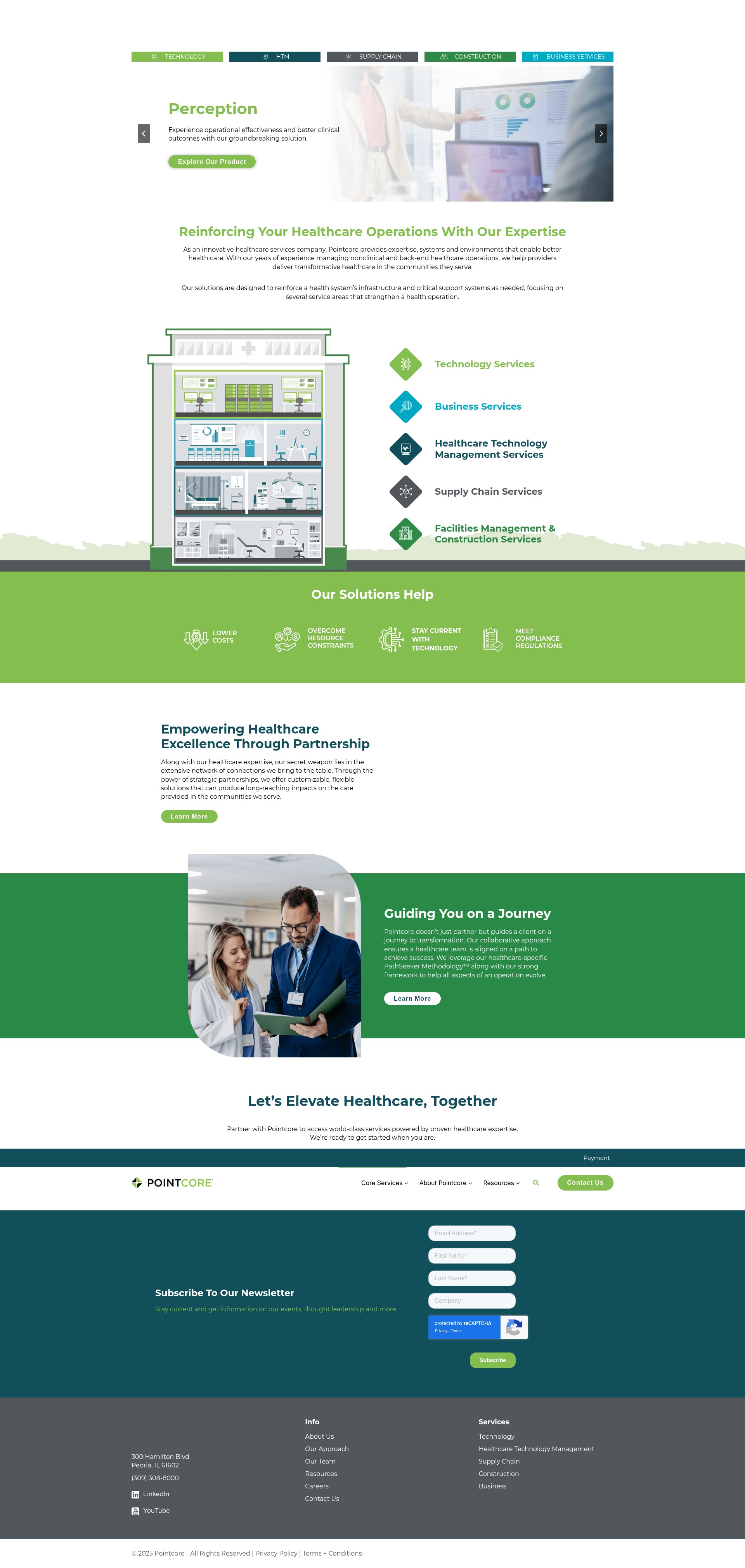 Screenshot of www.pointcore.com
