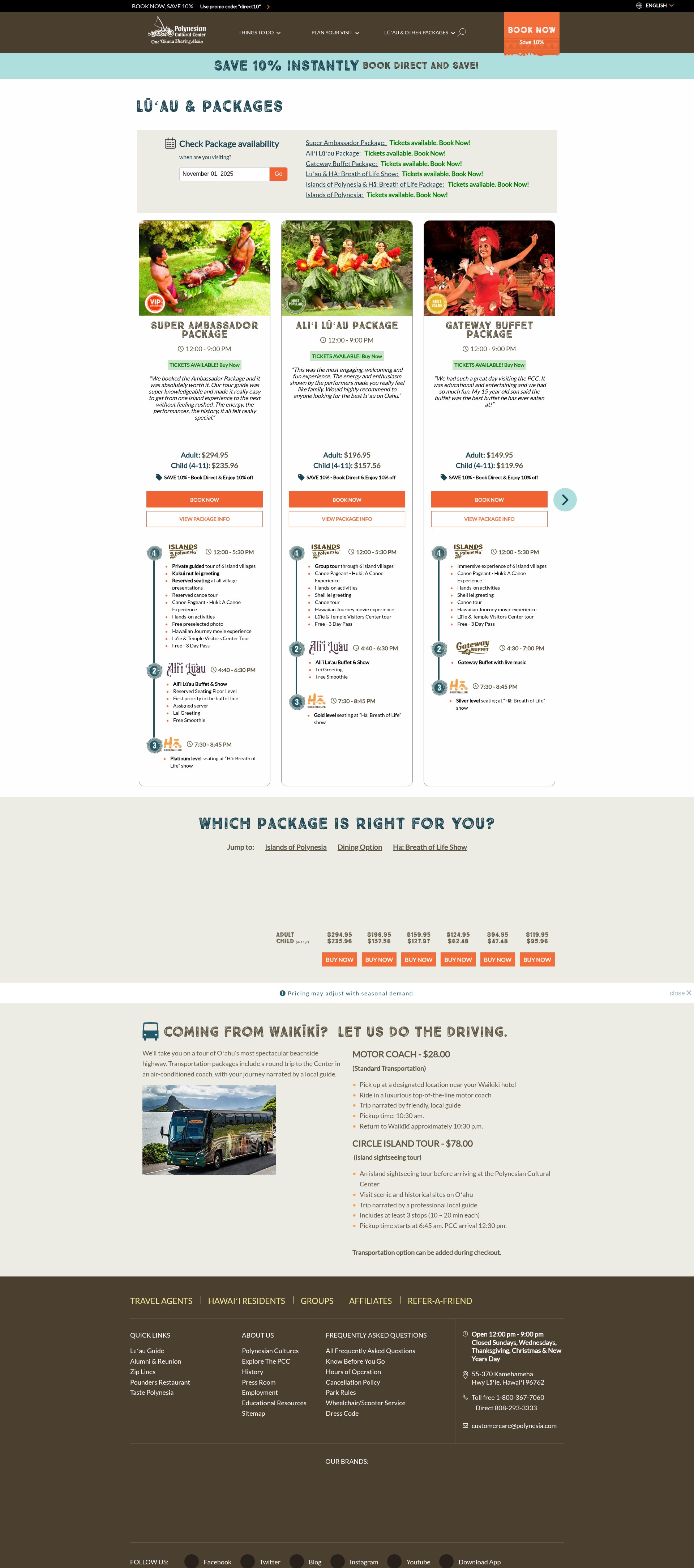 Screenshot of www.polynesia.com