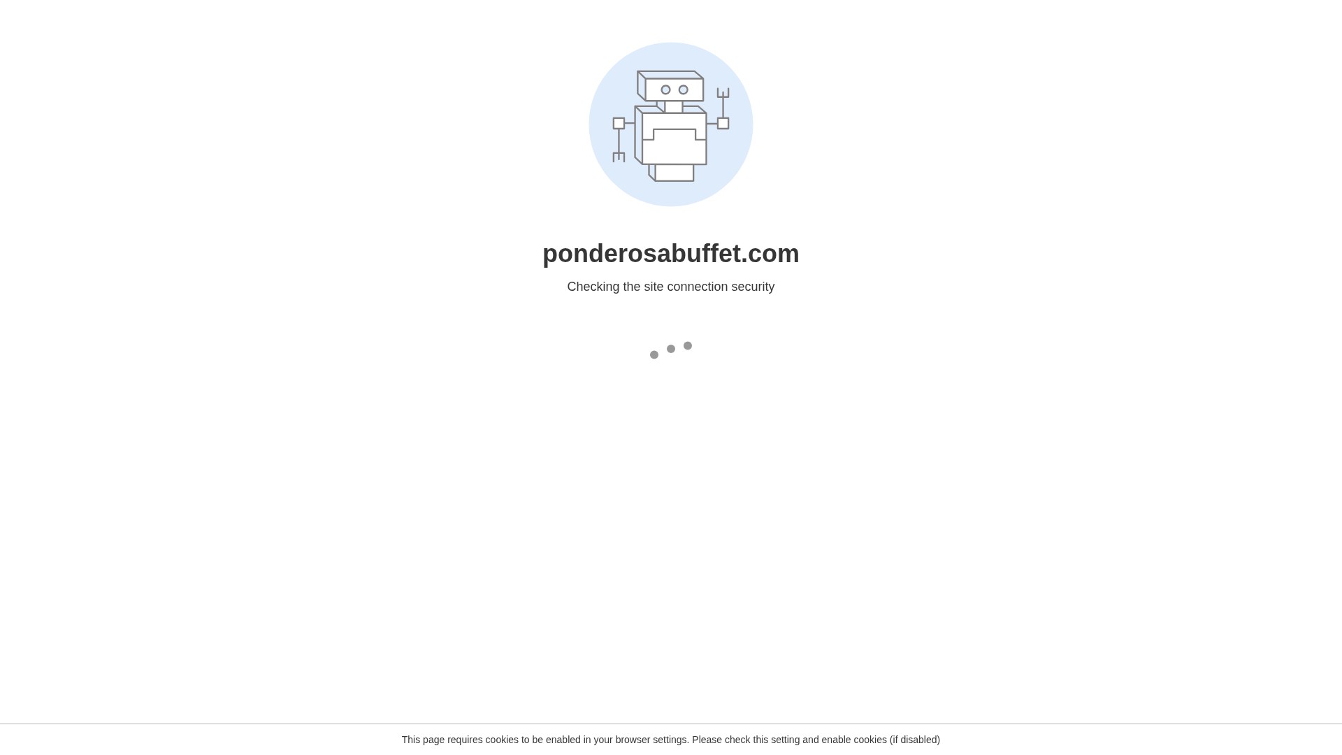 Screenshot of www.ponderosabuffet.com