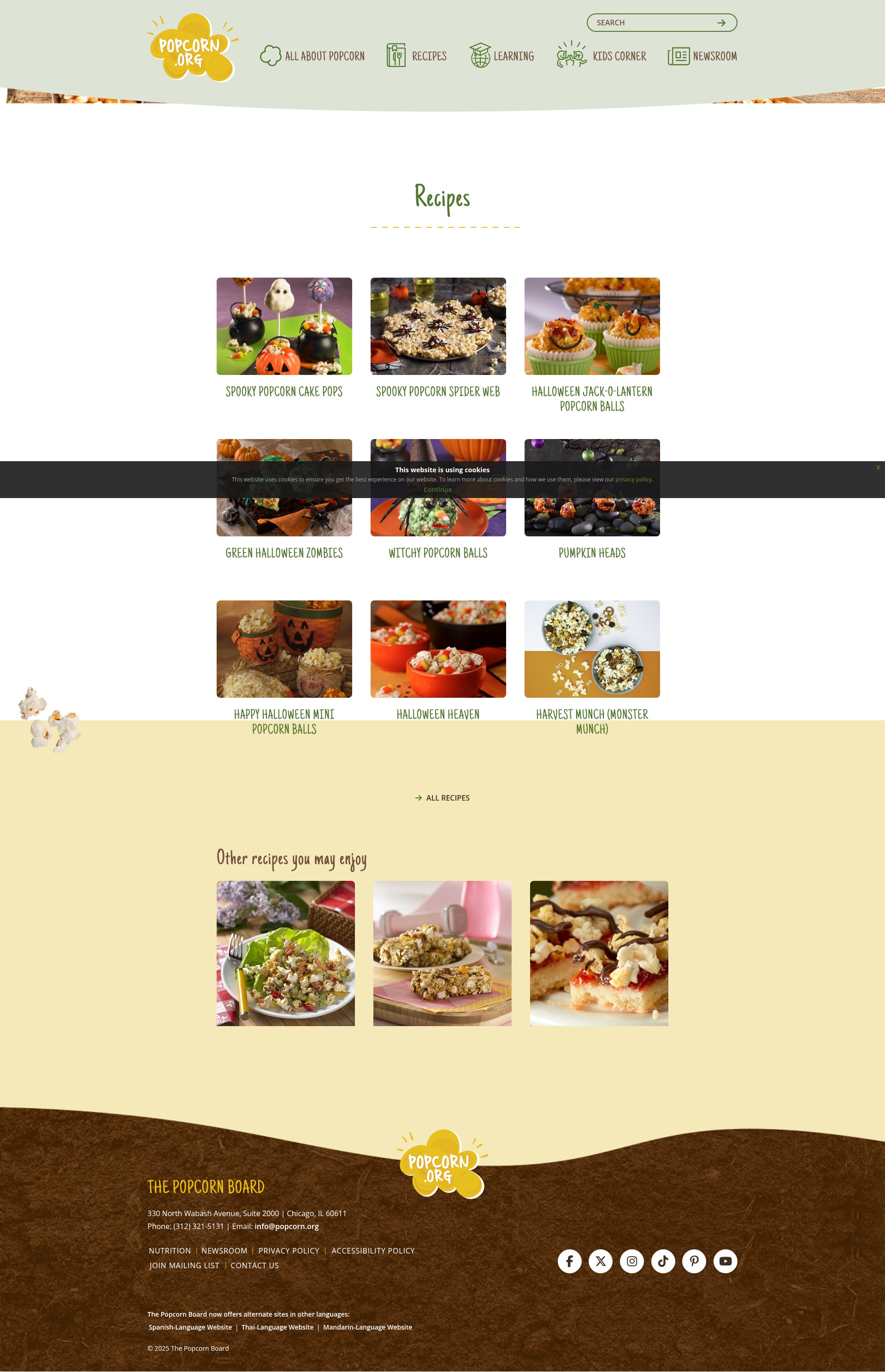 Screenshot of www.popcorn.org