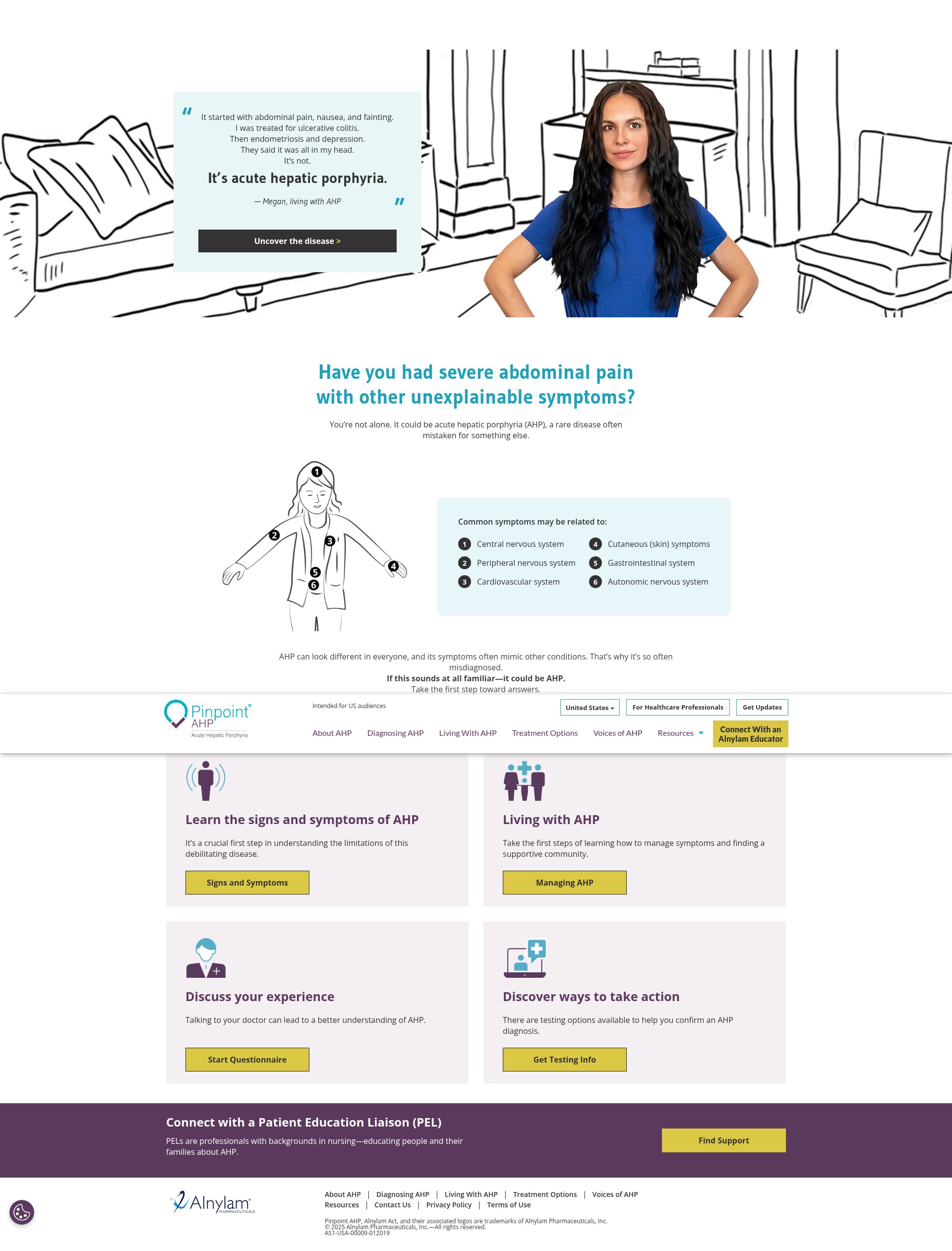 Screenshot of www.porphyria.com