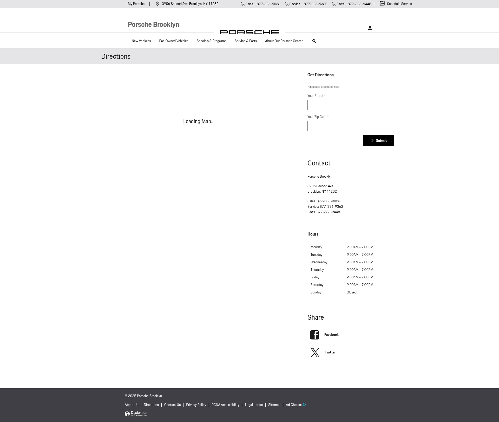 Screenshot of www.porschebrooklyn.com