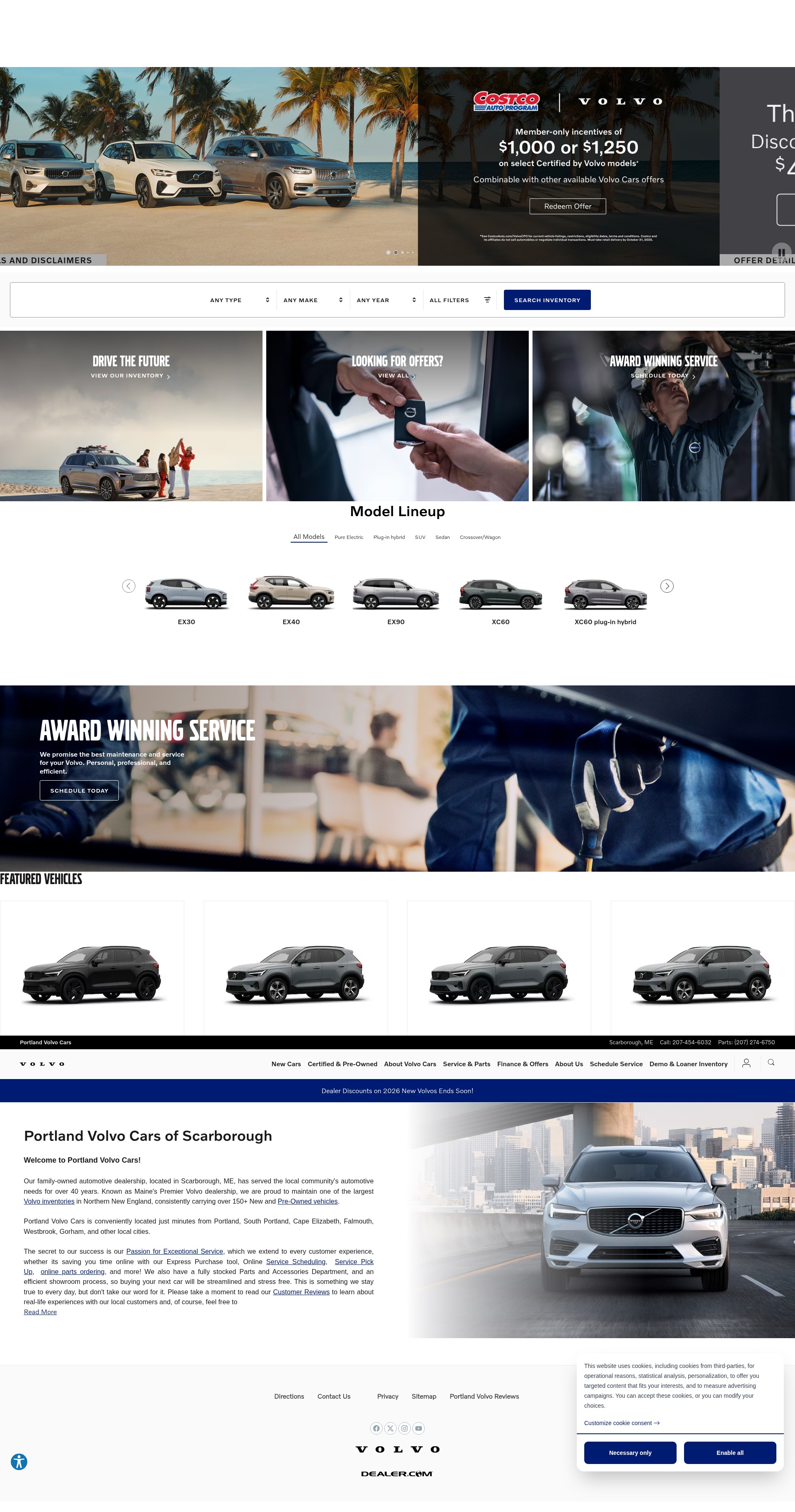 Screenshot of www.portlandvolvo.com