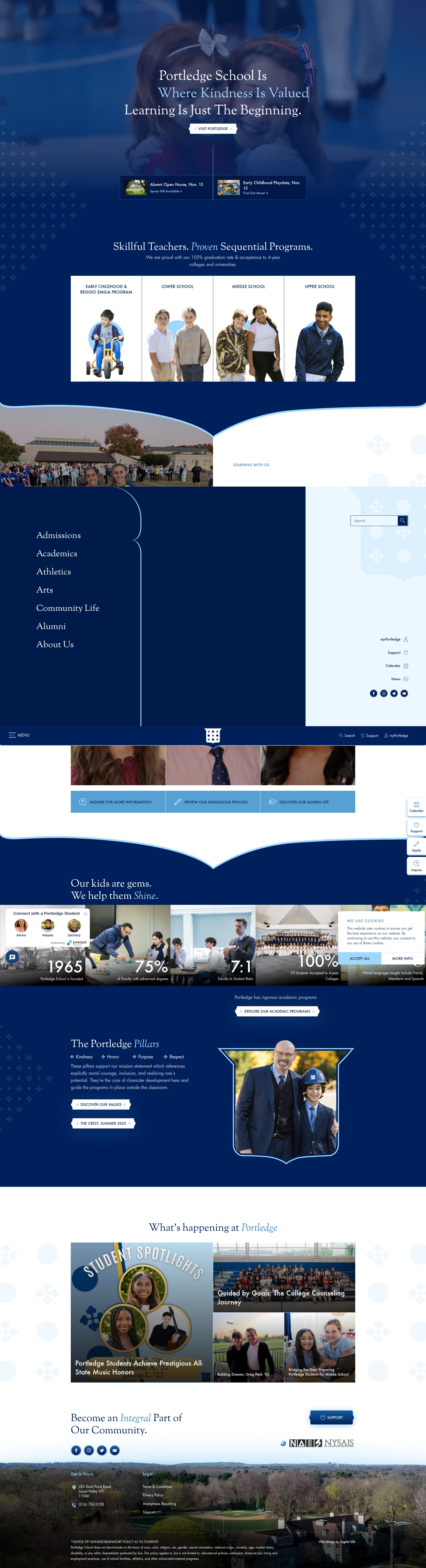 Screenshot of www.portledge.org