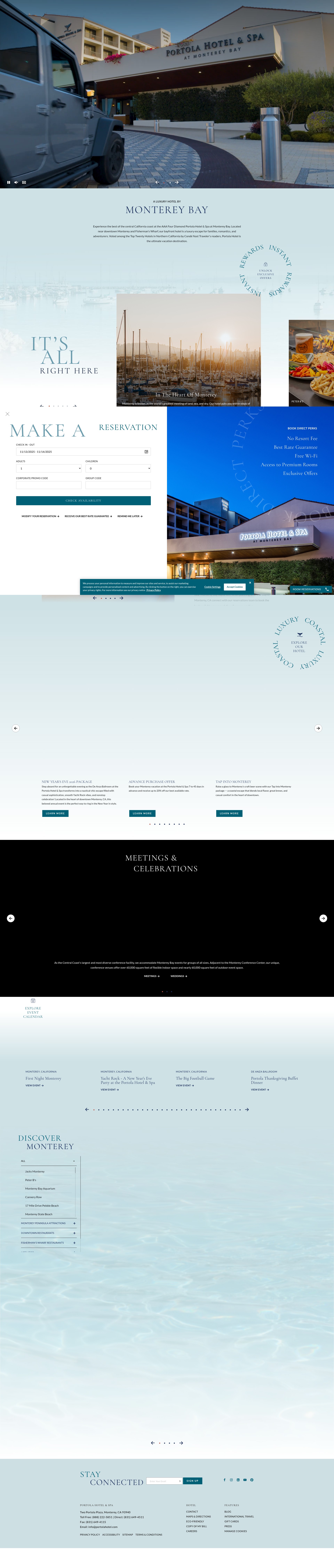 Screenshot of www.portolahotel.com