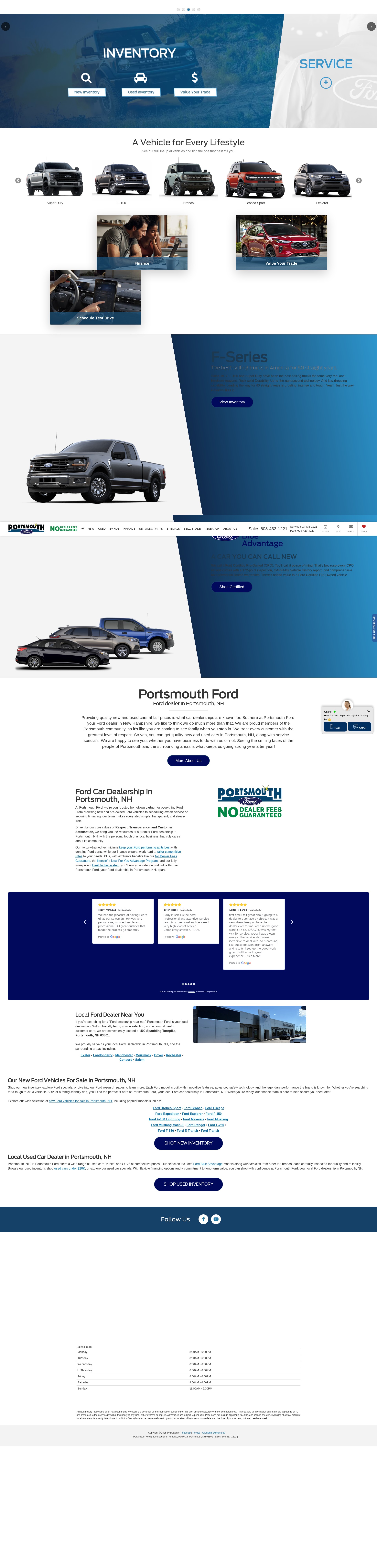 Screenshot of www.portsmouthford.com