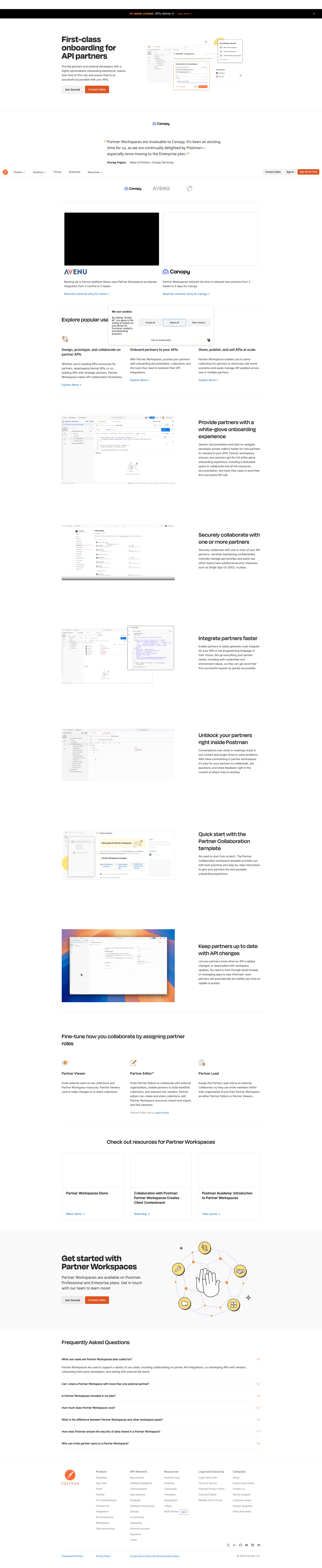 Screenshot of www.postman.com