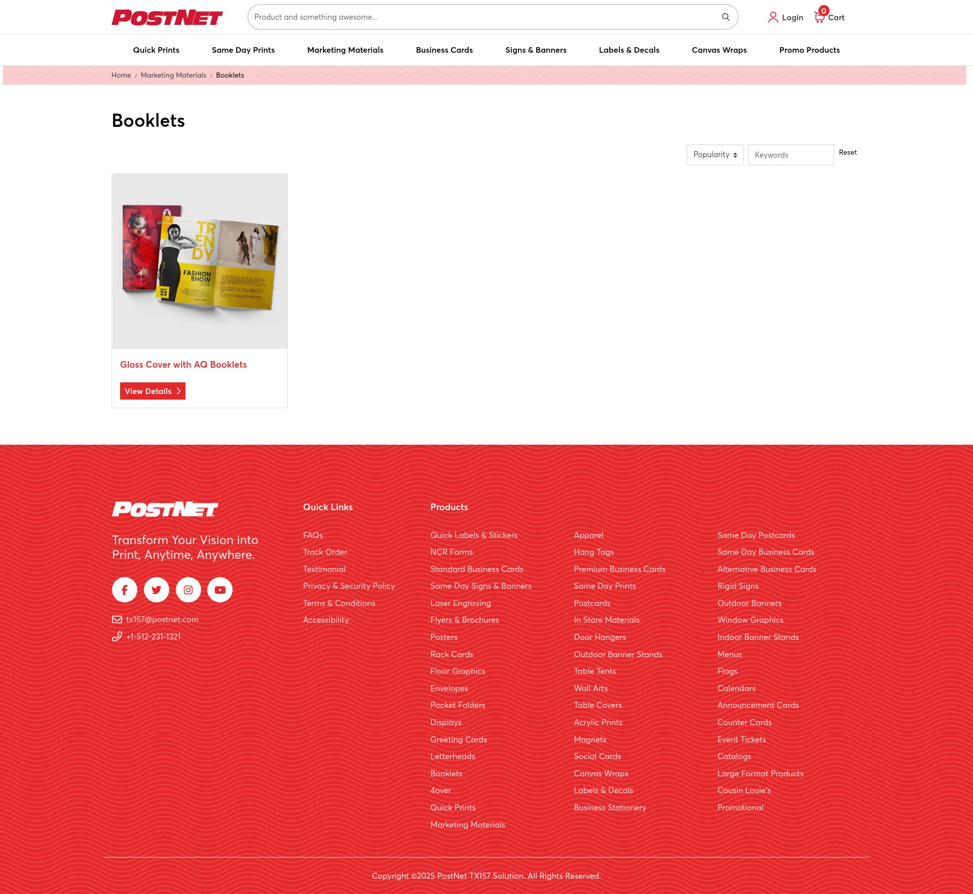 Screenshot of www.postnettx157.com